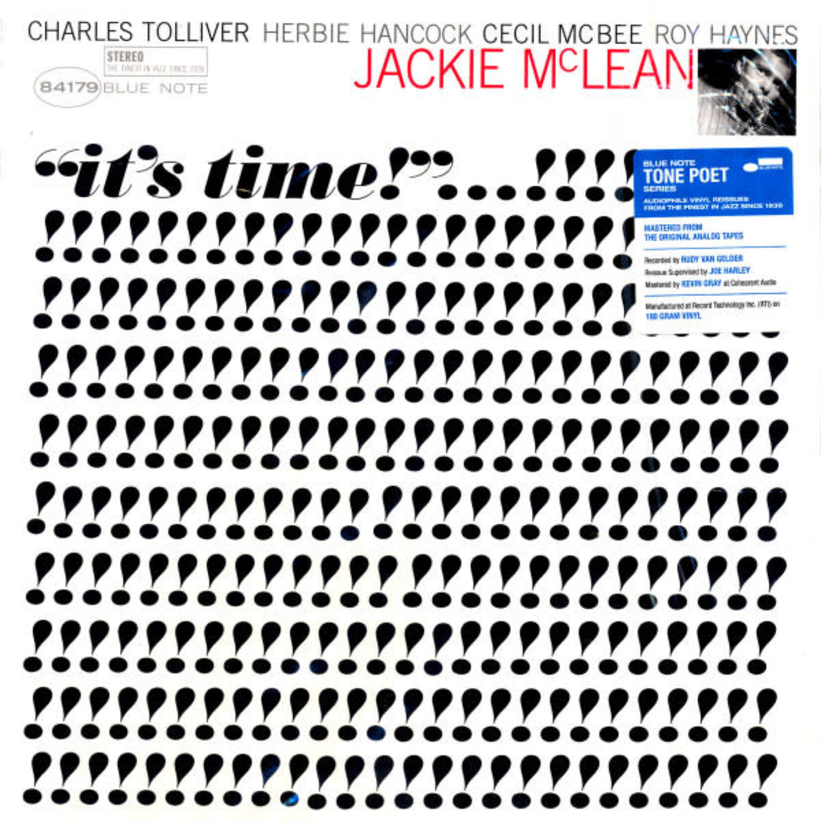 McLean, Jackie: It's Time (Tone Poet Series) [BLUE NOTE]