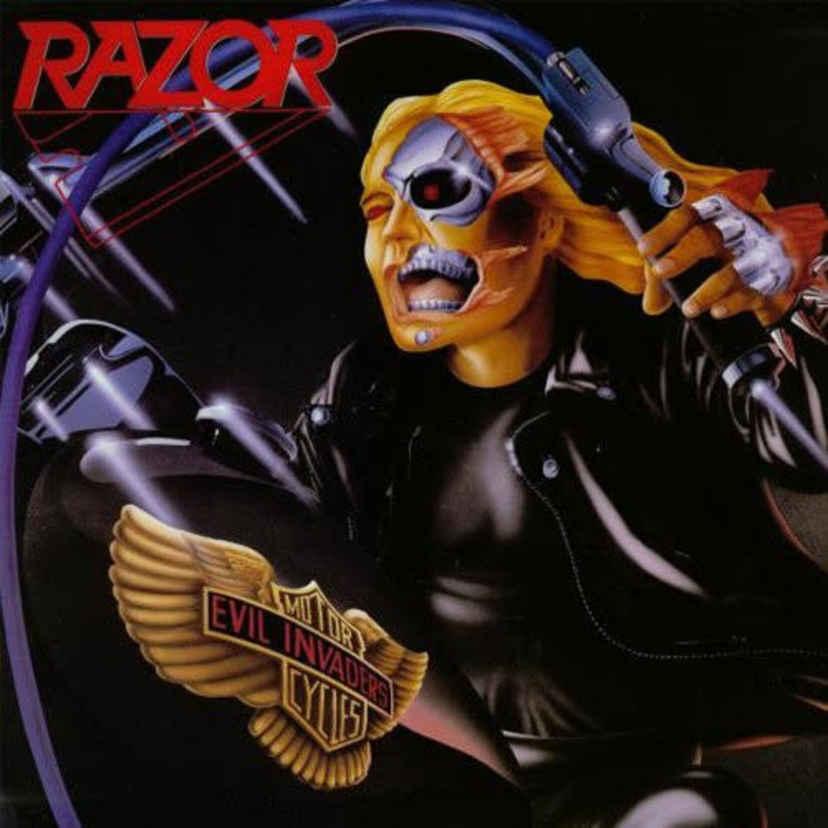 [Kollectible Vinyl] Razor: Evil Invaders (1985, Canada, w/insert, VG+) [VIPER RECORDS]