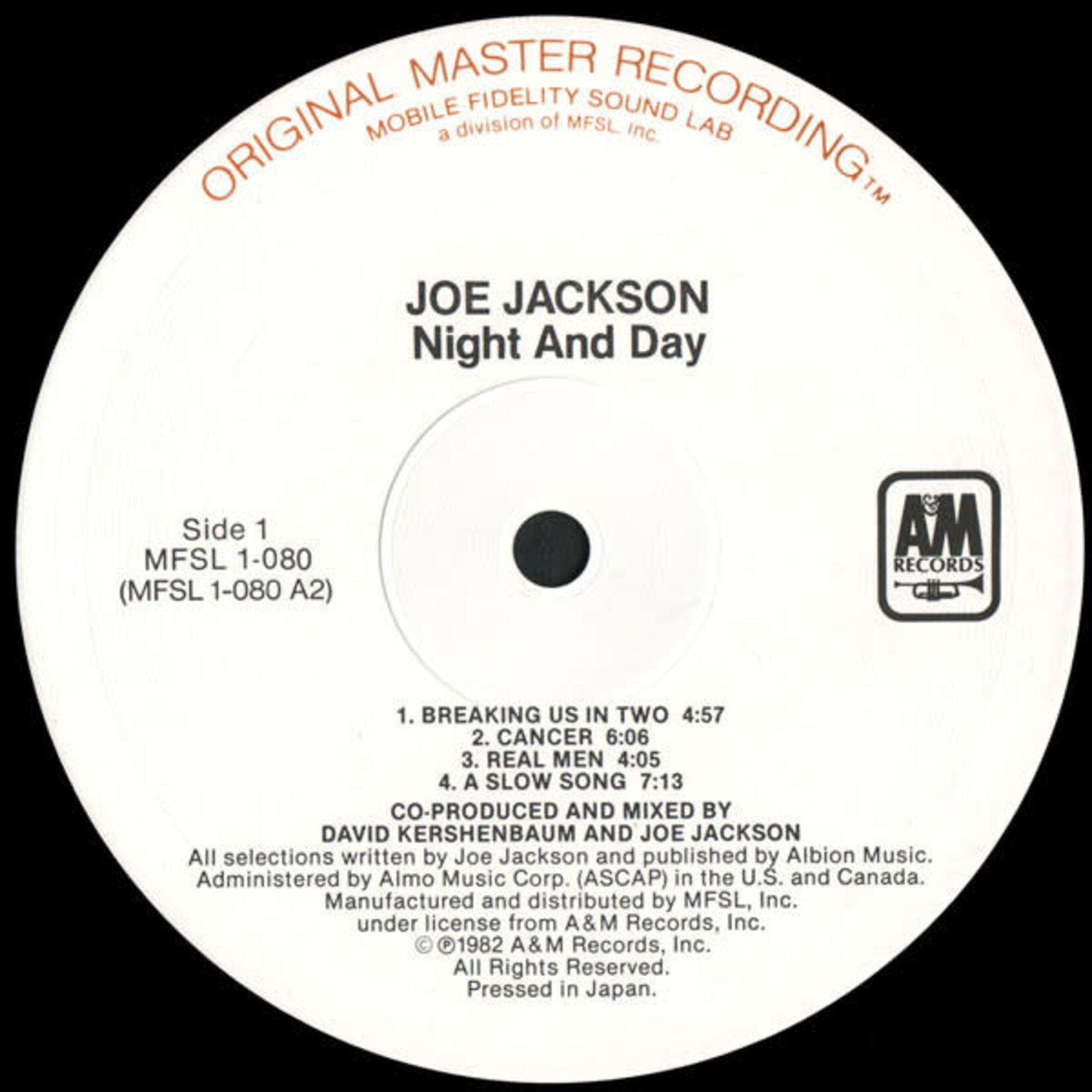 [Kollectibles] Joe Jackson: Night and day (1983, USA, Audiophile, EX)[MOBILE FIDELITY SOUND LAB]
