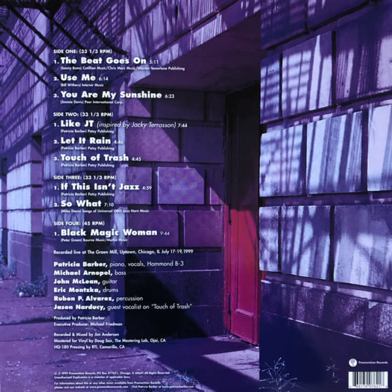 [Kollectible Vinyl] Patricia Barber: Companion (2013, USA, LTD #'D, EX) [PREMONITION]