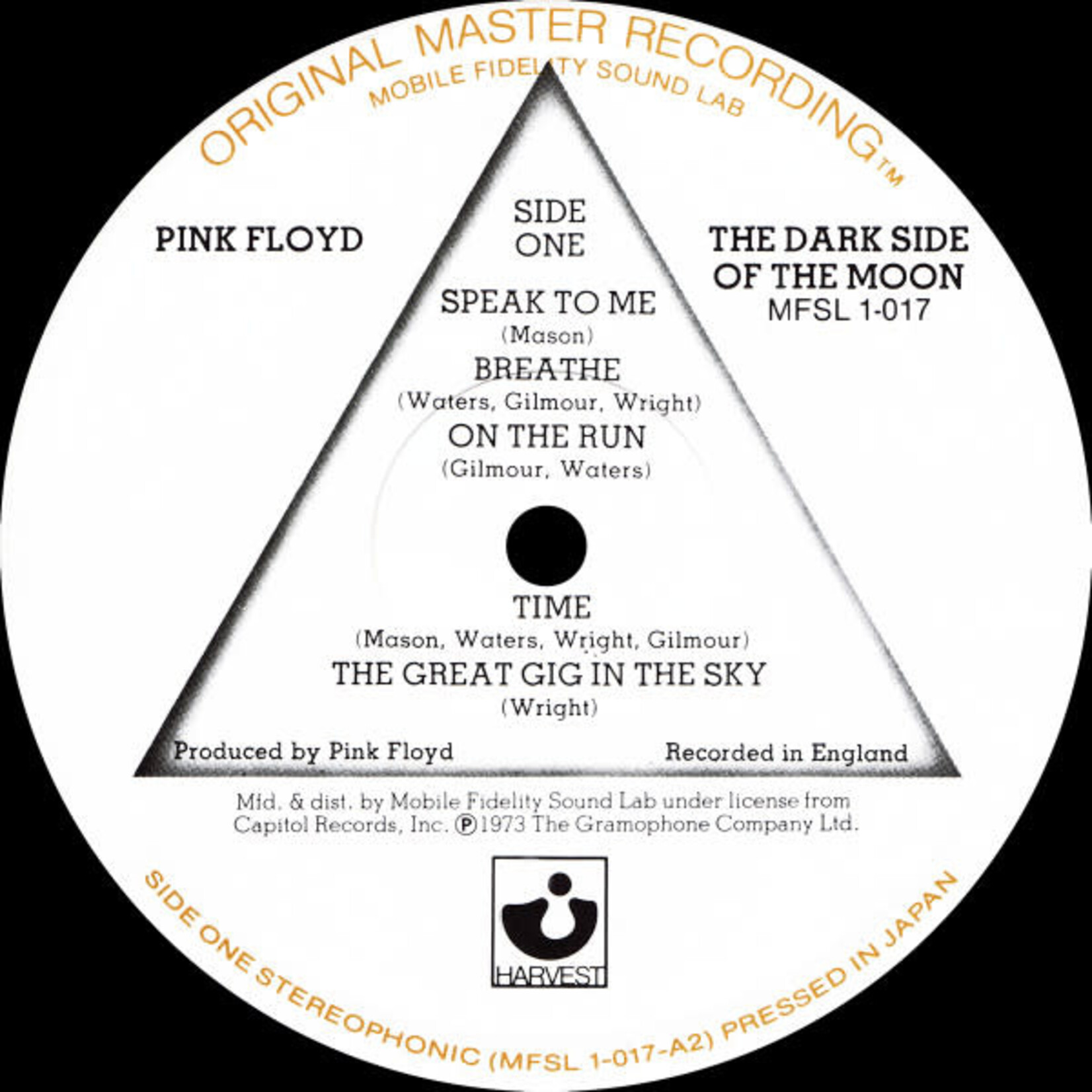 [Kollectible Vinyl] Pink Floyd: The Dark Side Of The Moon (1979, USA, Non-Italic Pass, VG+) [MOBILE FIDELITY SOUND LAB]