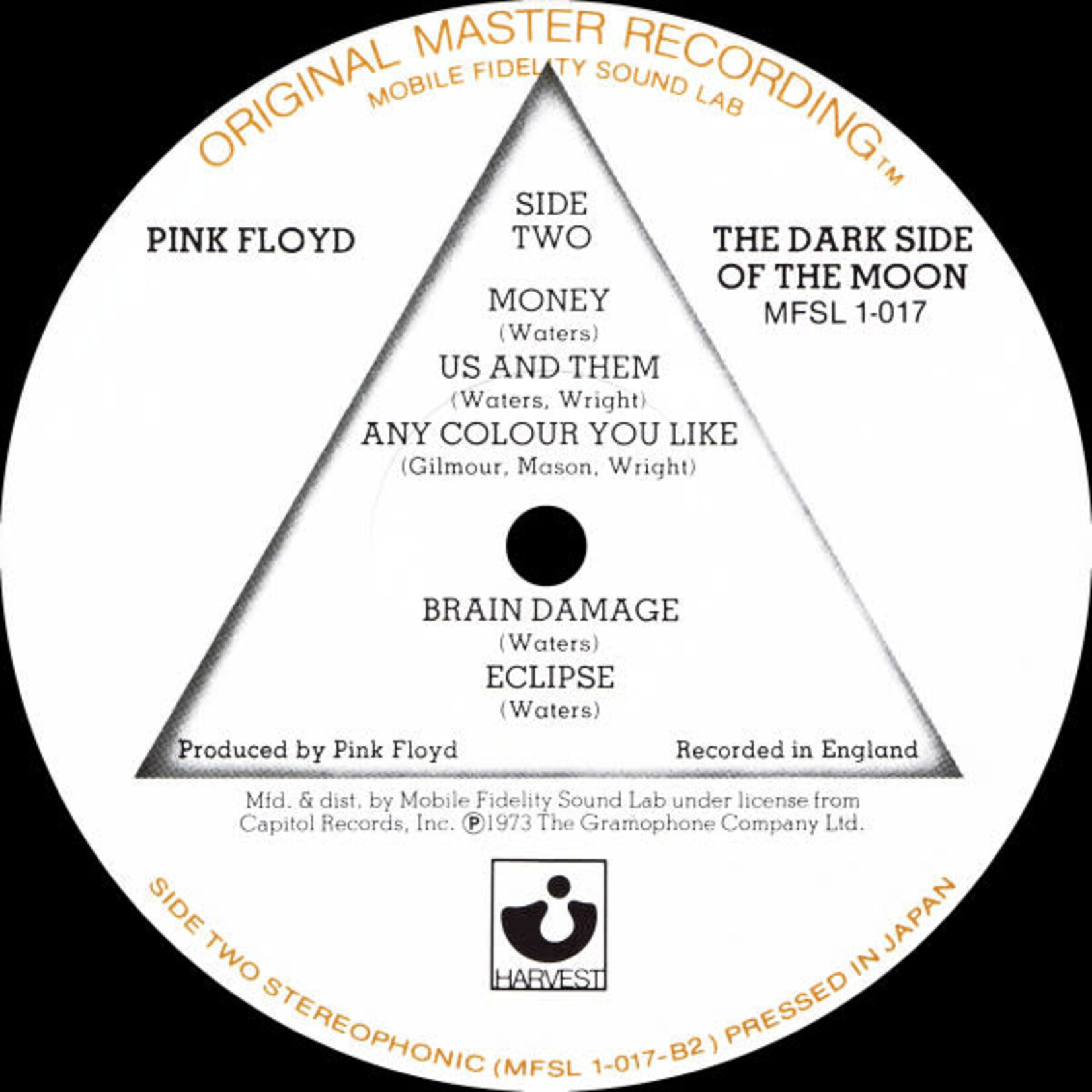 [Kollectible Vinyl] Pink Floyd: The Dark Side Of The Moon (1979, USA, Non-Italic Pass, VG+) [MOBILE FIDELITY SOUND LAB]