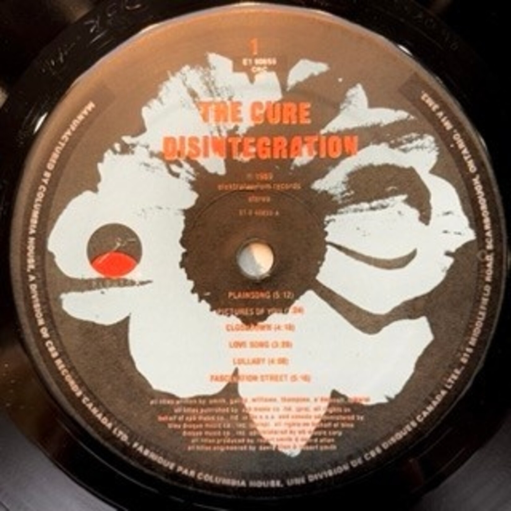 [Nick's Disk Pics] Cure: Disintegration [ELEKTRA] (1989, Canada, Club Edition, VG+)