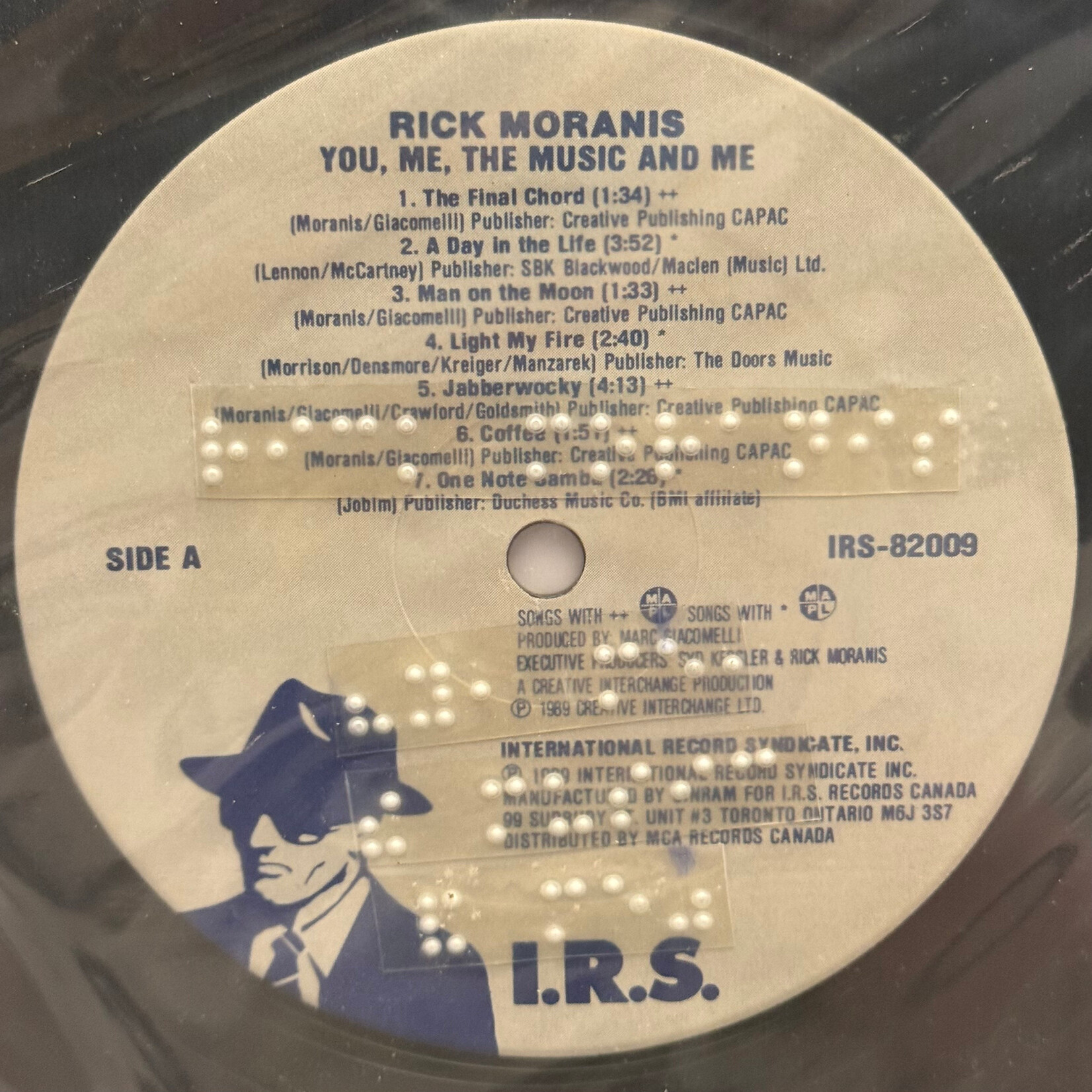 [Nick's Disk Pics] Moranis, Rick: You, Me, The Music and Me [IRS] (1989, Comedy, VG+)