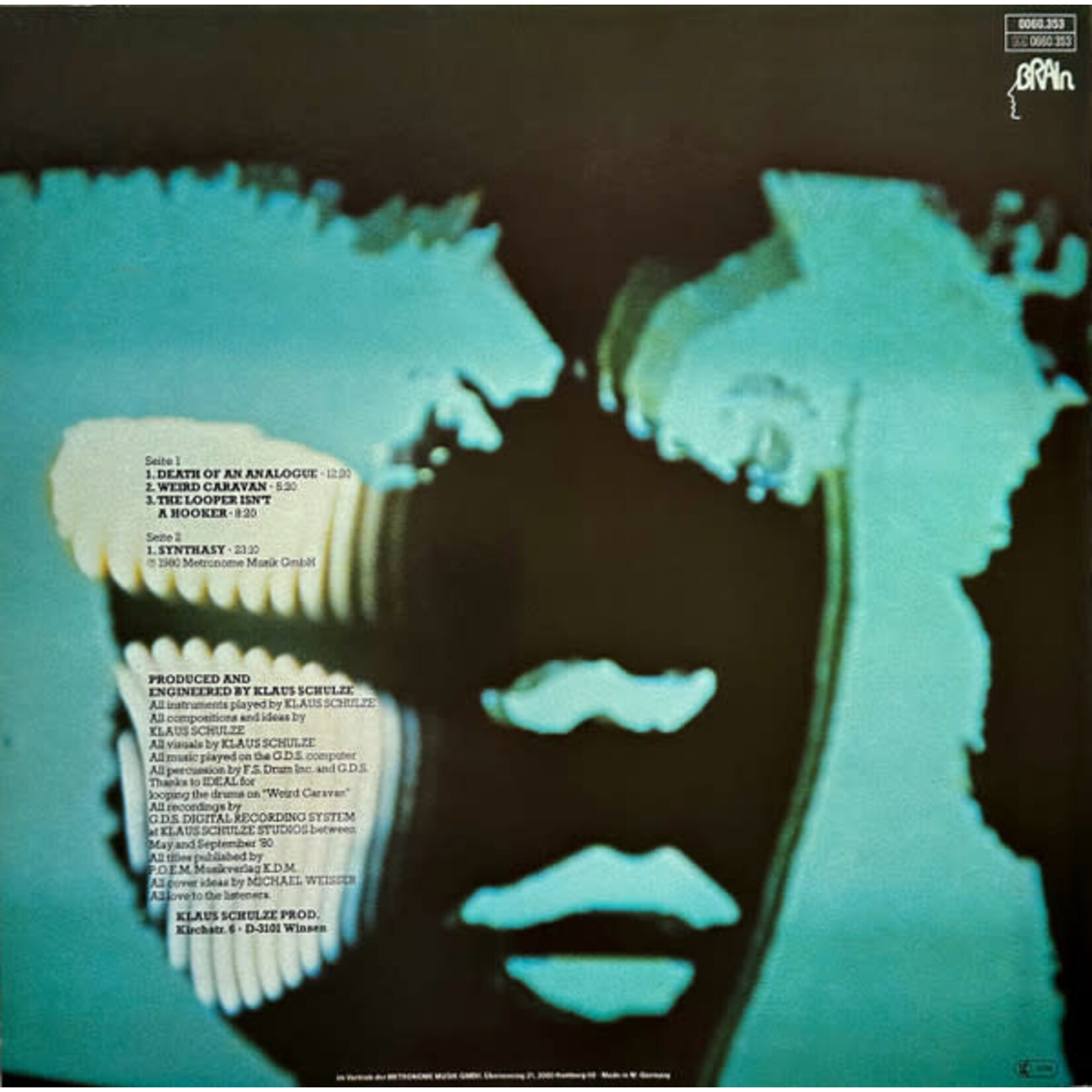 [Kollectible Vinyl] Schulze, Klaus: Dig It (1980, Netherlands, Ex) [BRAIN]