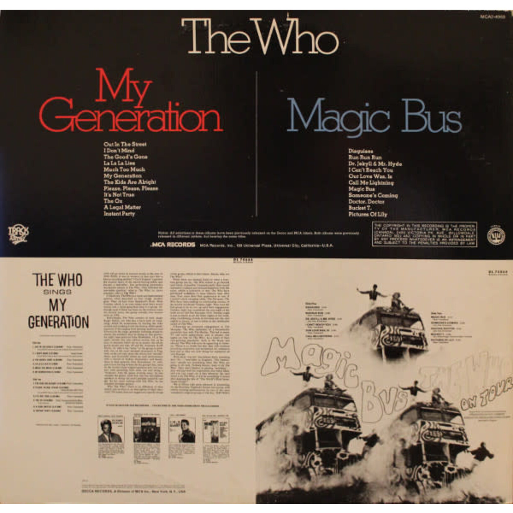 [Kollectibles] Who: Magic Bus/The Who Sings My Generation [MCA] (Mid 70s, USA, Sealed)