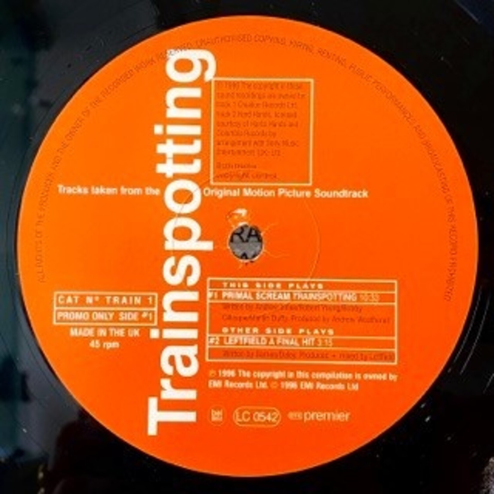 [Kollectible Vinyl] Various: Trainspotting  (1996, UK, VG+) [EMI]