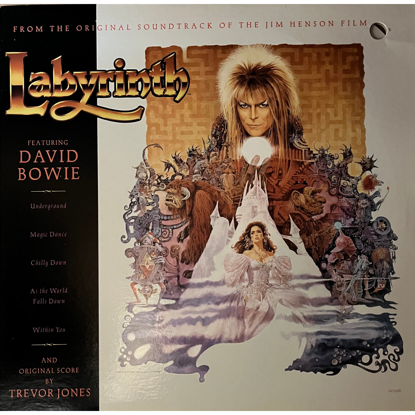 [Nick's Disk Pics] Bowie, David & Trevor Jones: Labyrinth (soundtrack & score)(1986, Canada, VG+)[EMI]