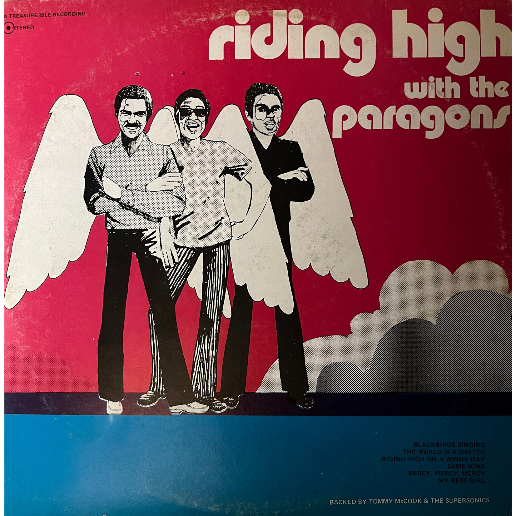 [Nick's Disk Pics] The Paragons: Riding High With The Paragons (1974, Jamaica, Reggae, VG+) [TREASURE ISLE]