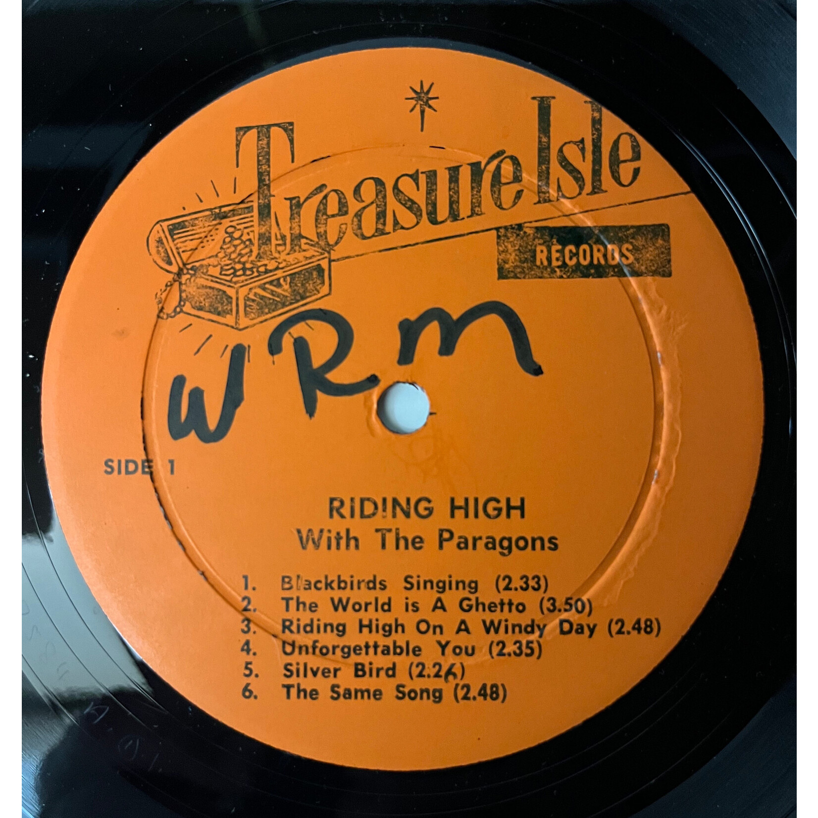 [Nick's Disk Pics] The Paragons: Riding High With The Paragons (1974, Jamaica, Reggae, VG+) [TREASURE ISLE]