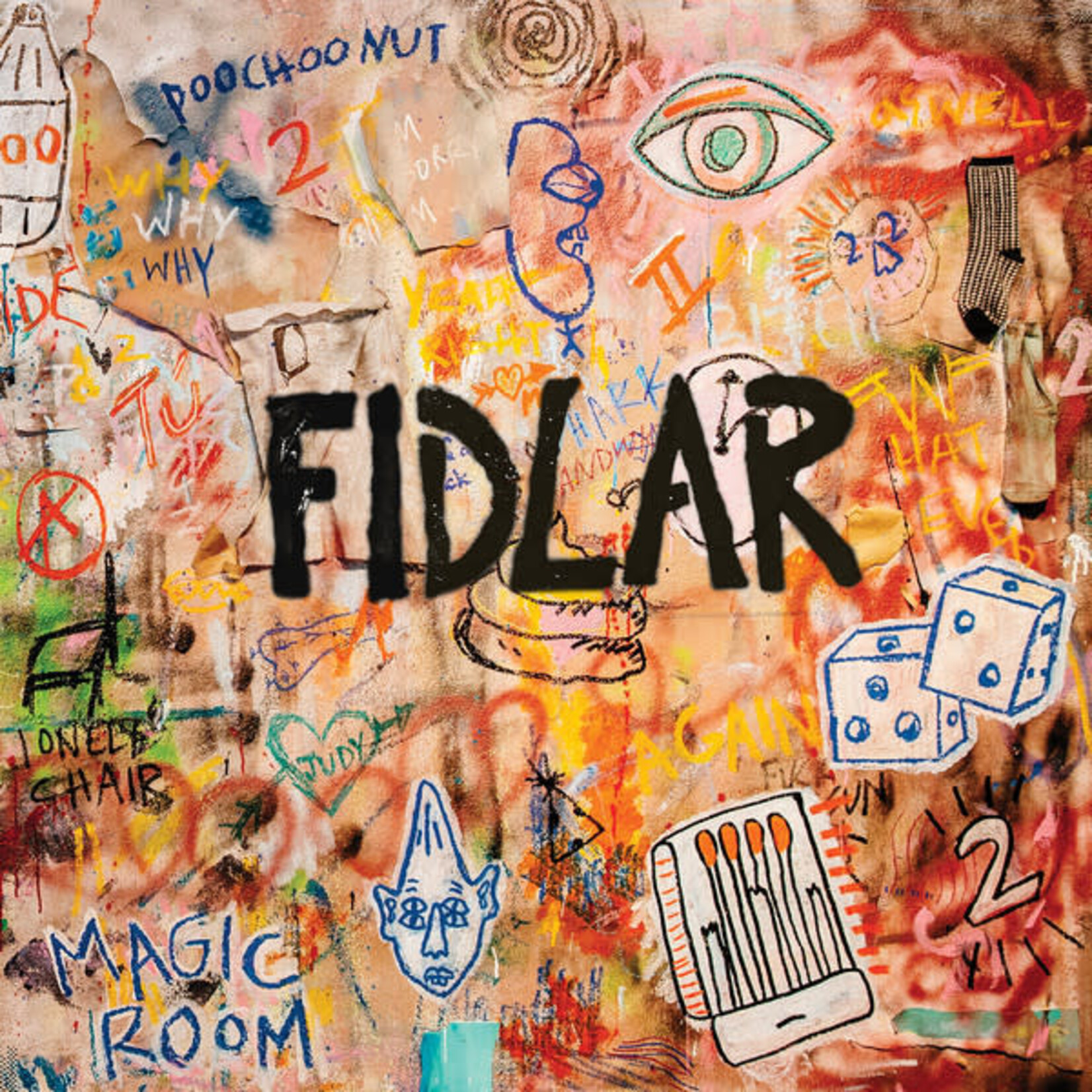 [Kollectible Vinyl] FIDLAR: Too (2015, USA, Multi-Colour Splatter, VG+) [MOM+POP, KOLLECTIBLES]