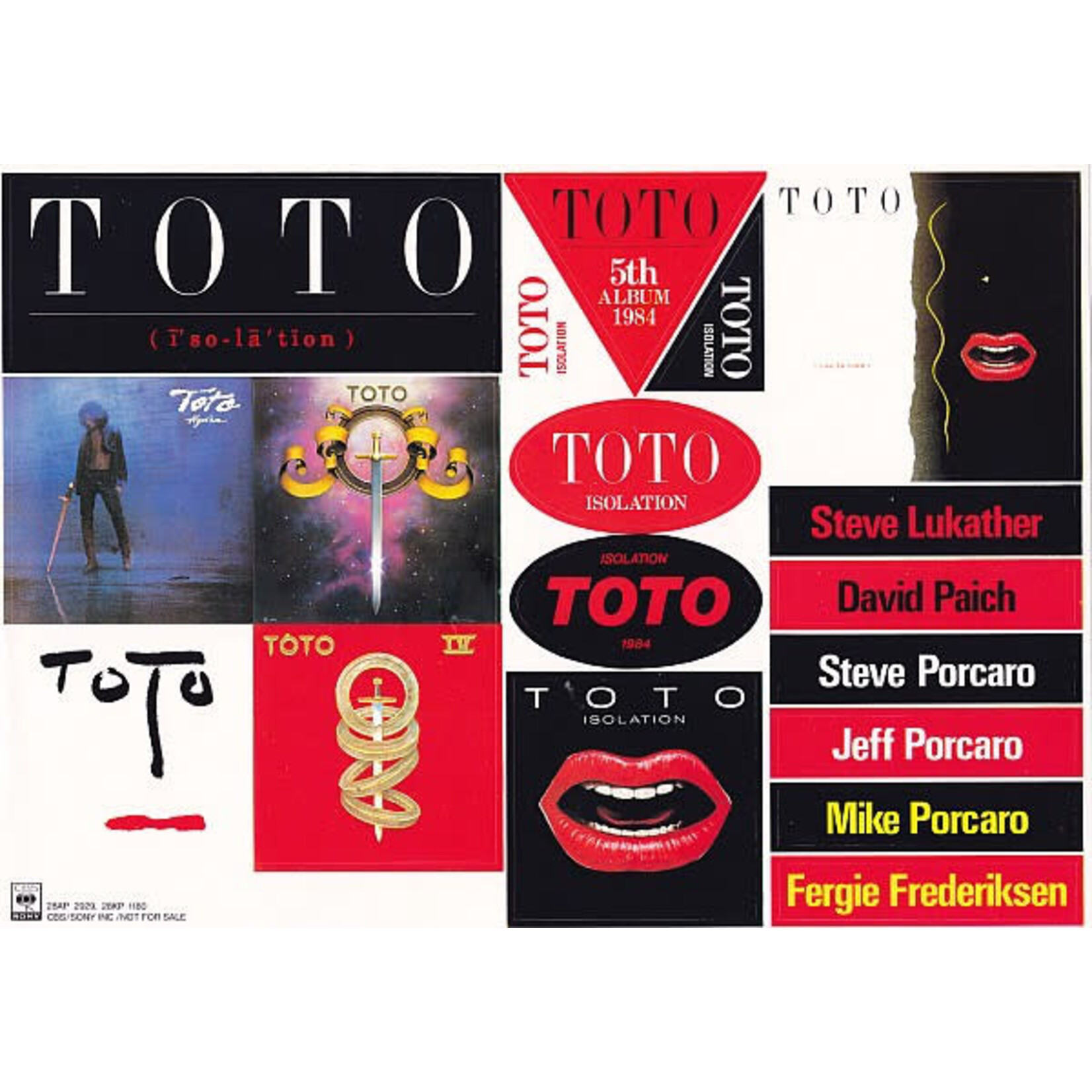 Toto: Isolation (w/ OBI, Insert and Toys) [JAPANESE VINTAGE]