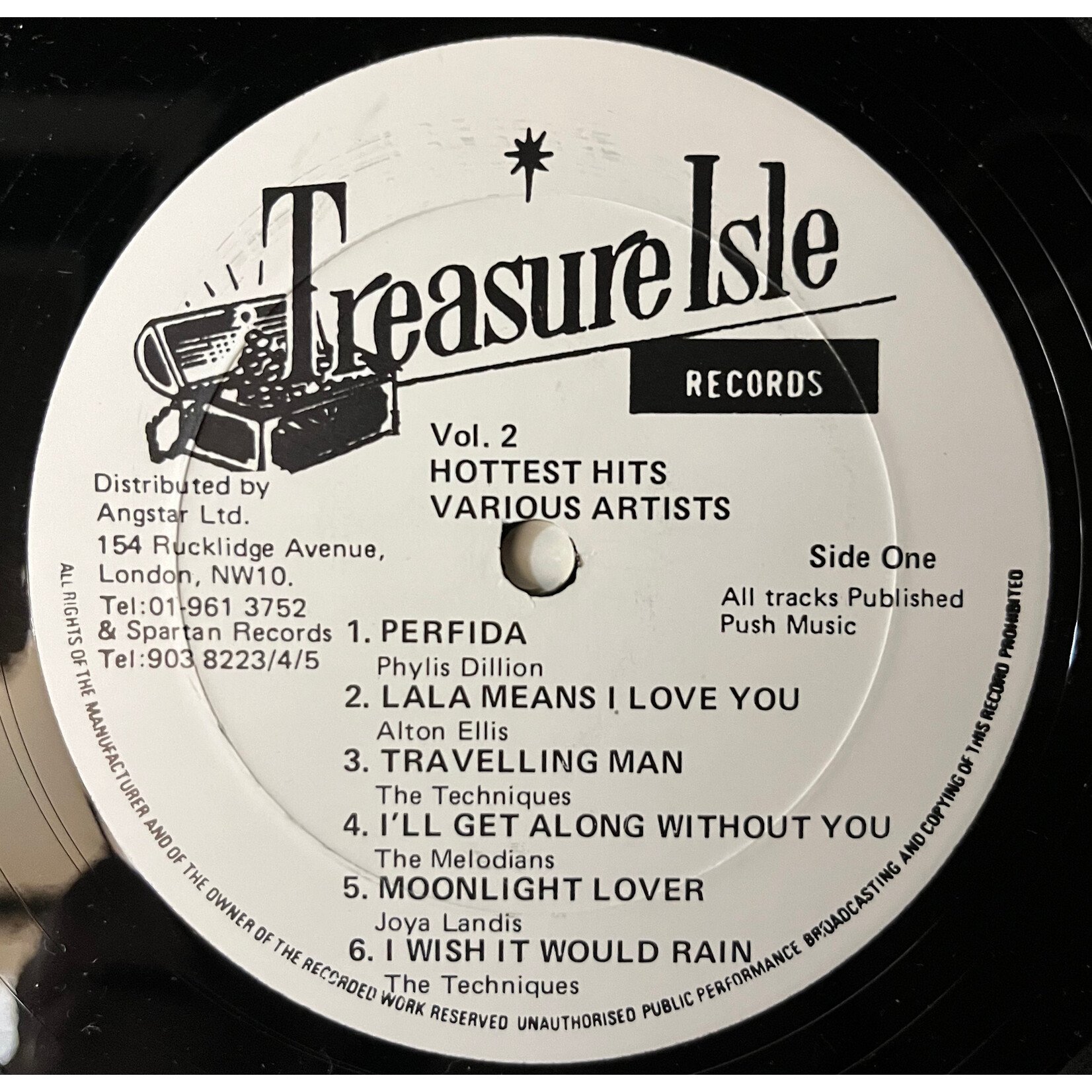 [Nick's Disk Pics] V/A: Hottest Hits Volume 2 (1977, Jamaica, VG+) [TREASURE ISLE]