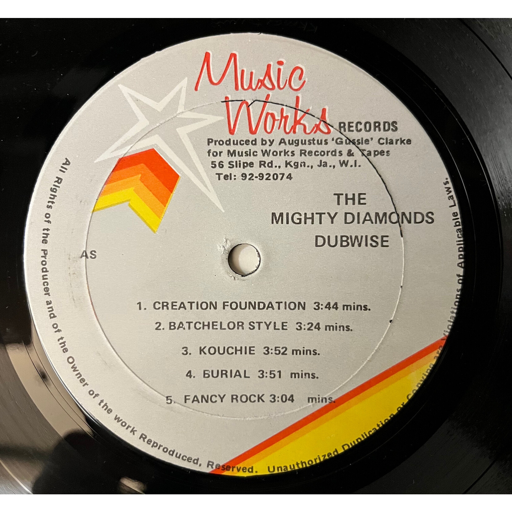 [Nick's Disk Pics] Mighty Diamonds: Dubwise (1981, Jamaica, VG+) [MUSIC WORKS]