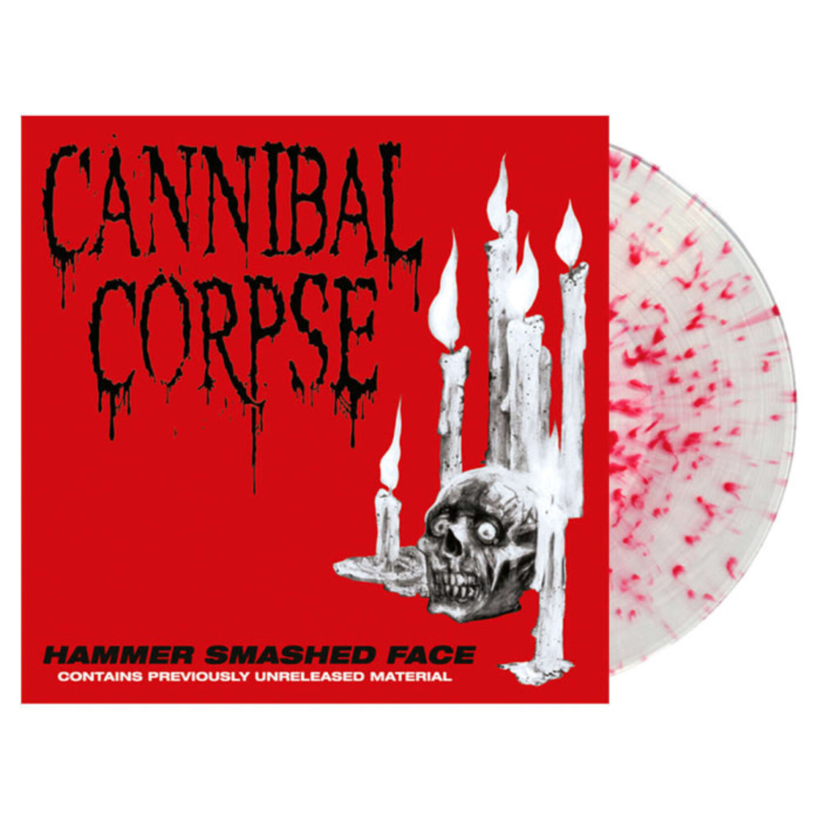 [New Vinyl] Cannibal Corpse: Hammer Smashed Face (Clear With Red Splatter Vinyl) [BACK ON BLACK]