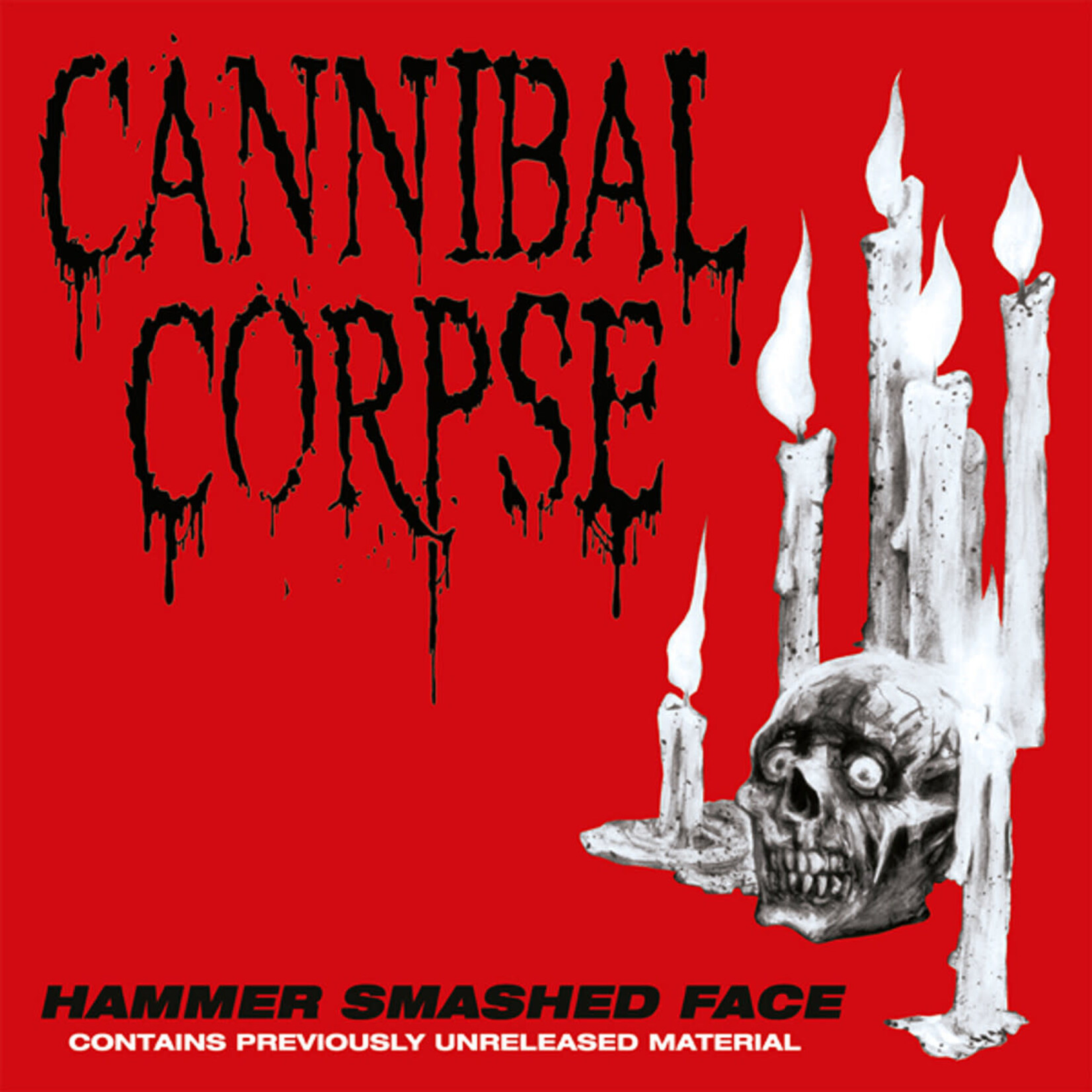 [New Vinyl] Cannibal Corpse: Hammer Smashed Face (Clear With Red Splatter Vinyl) [BACK ON BLACK]