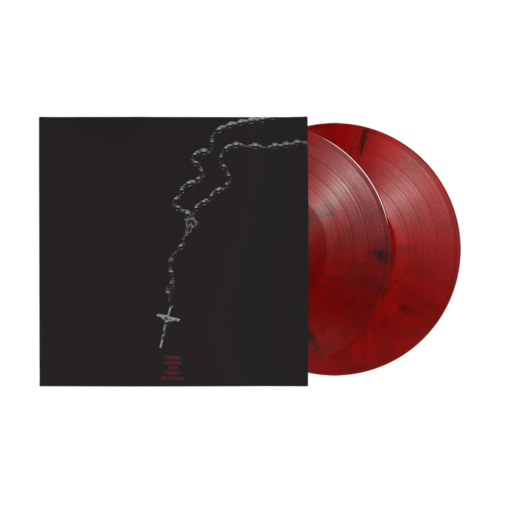 [New Vinyl] My Chemical Romance: Three Cheers For Sweet Revenge (20th Anniversary Deluxe Edition, Red/Black Marbled Vinyl) [REPRISE]