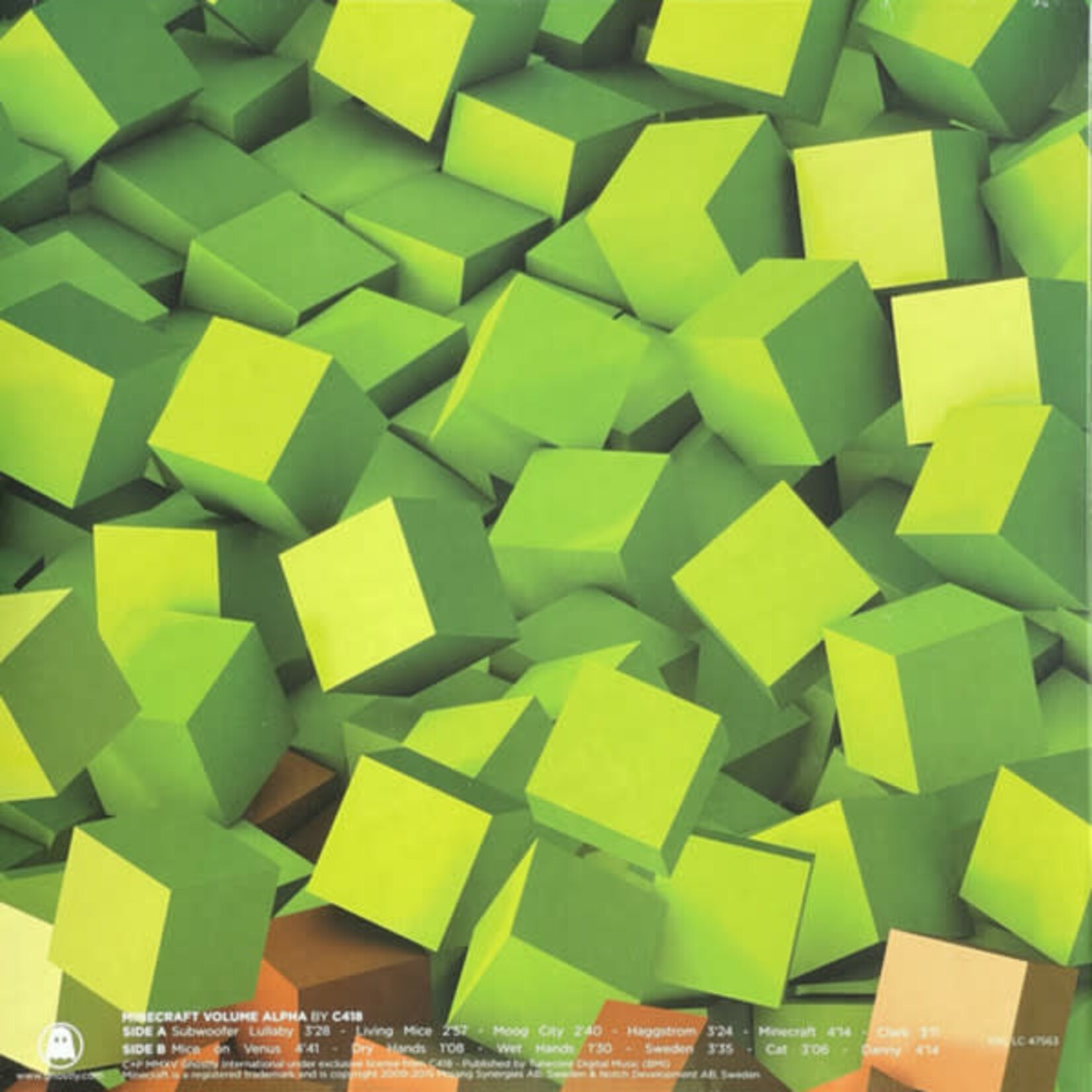[Kollectibles] C418: Minecraft Volume Alpha (2022, USA, VG+, Clear w/ Green Blob) [KOLLECTIBLES]