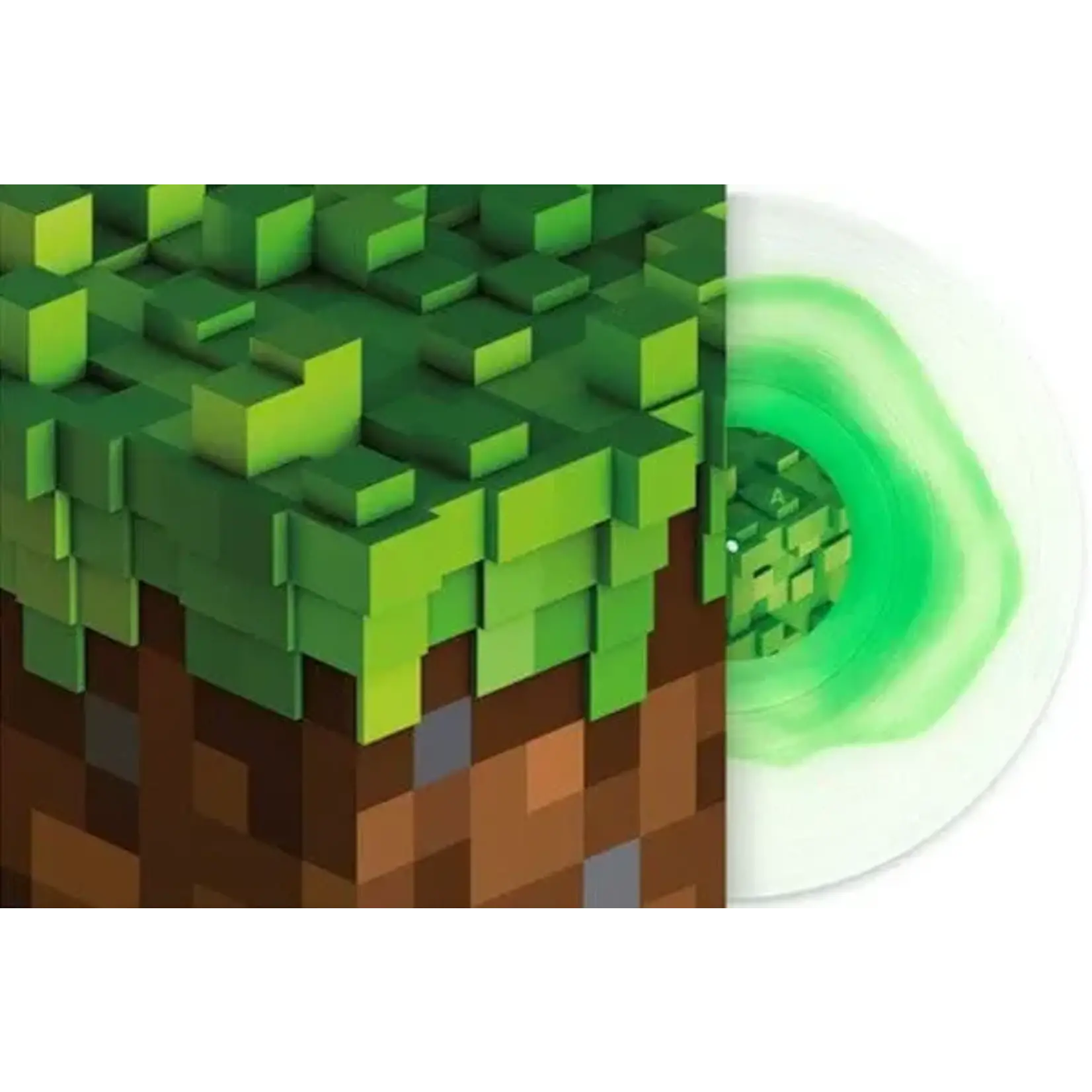 [Kollectibles] C418: Minecraft Volume Alpha (2022, USA, VG+, Clear w/ Green Blob) [KOLLECTIBLES]
