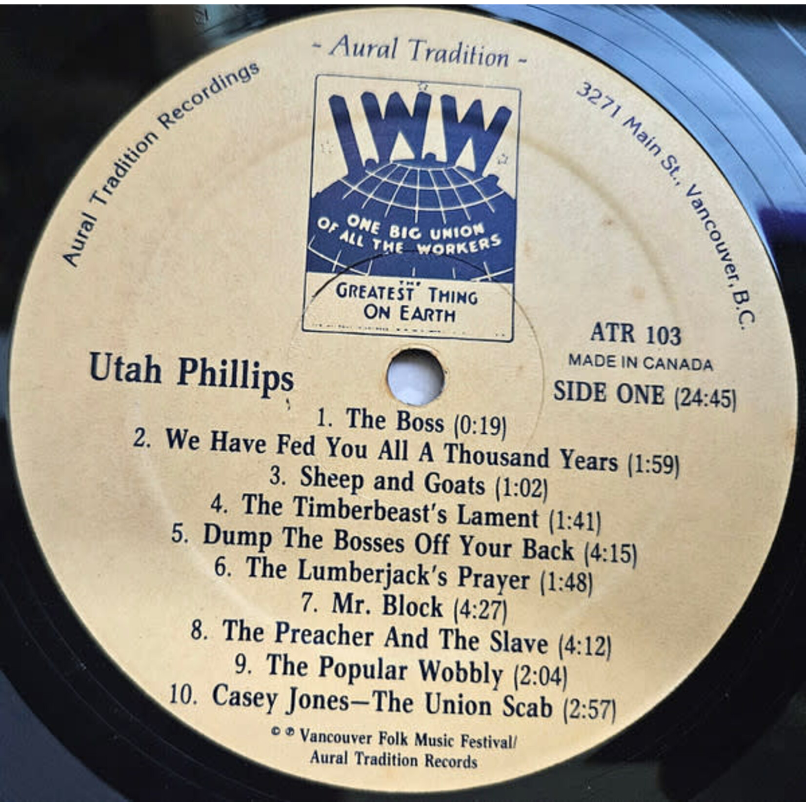 [Kollectible Vinyl] Phillips, Utah: We Have Fed You All A Thousand Years (1983, Canada, w/ Book) [ATR]