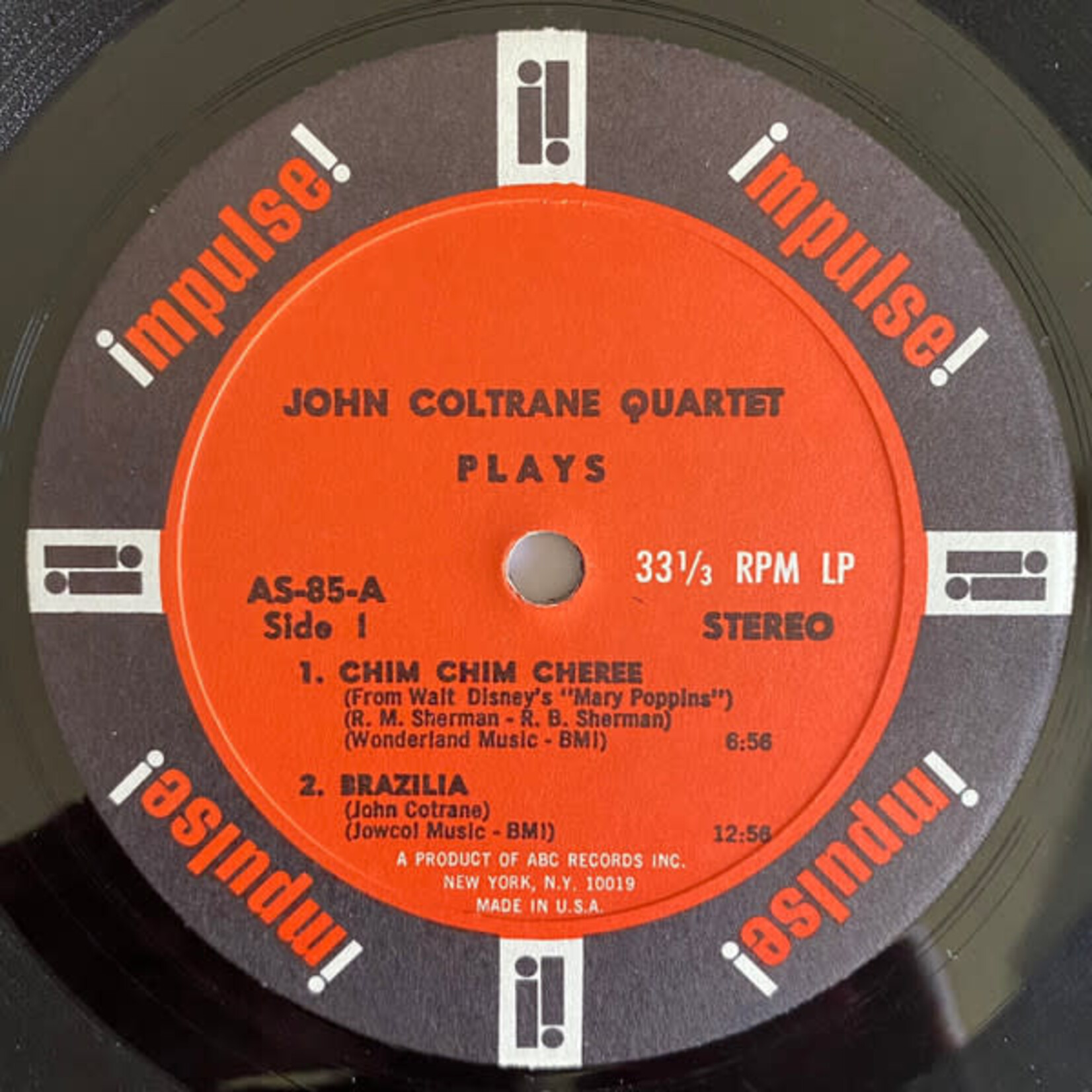 [Kollectibles] Coltrane, John: Quartet Plays (1967, USA, "A Product of ABC" Label, VG) [IMPULSE]