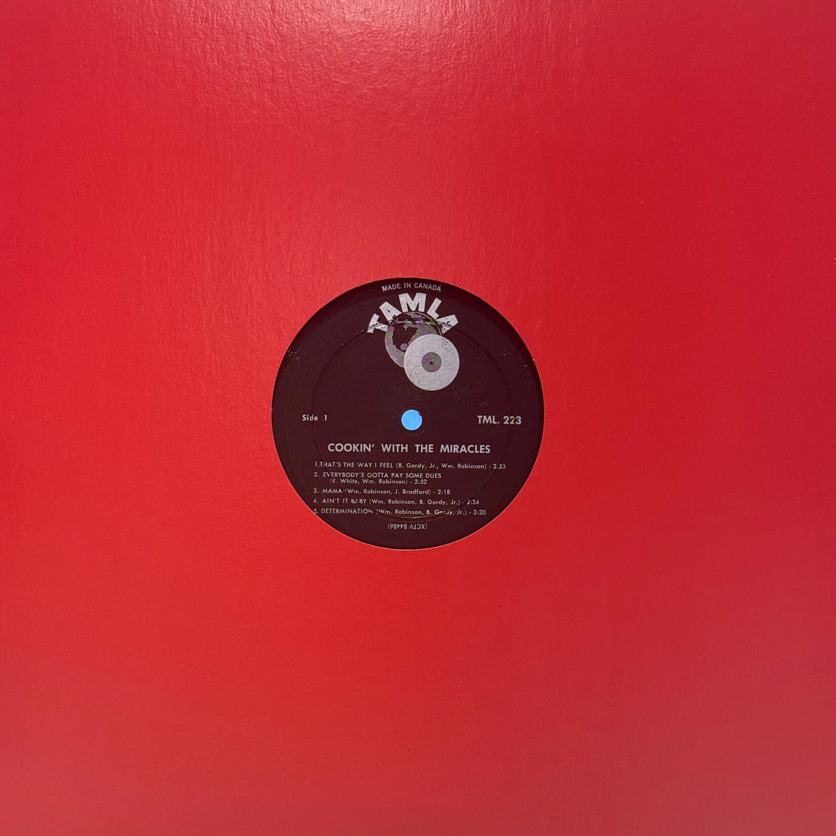 [Kollectible Vinyl] Miracles: Cookin' With The Miracles (1961, Canada, VG) [TAMLA]