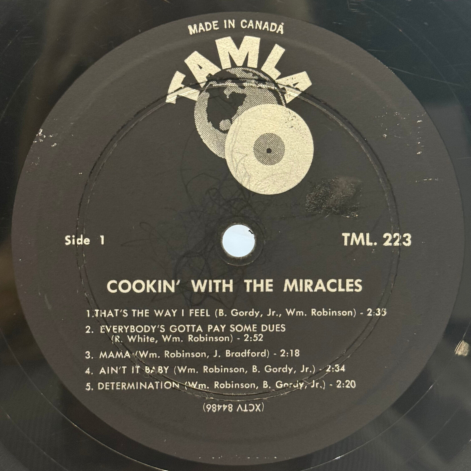 [Kollectible Vinyl] Miracles: Cookin' With The Miracles (1961, Canada, VG) [TAMLA]