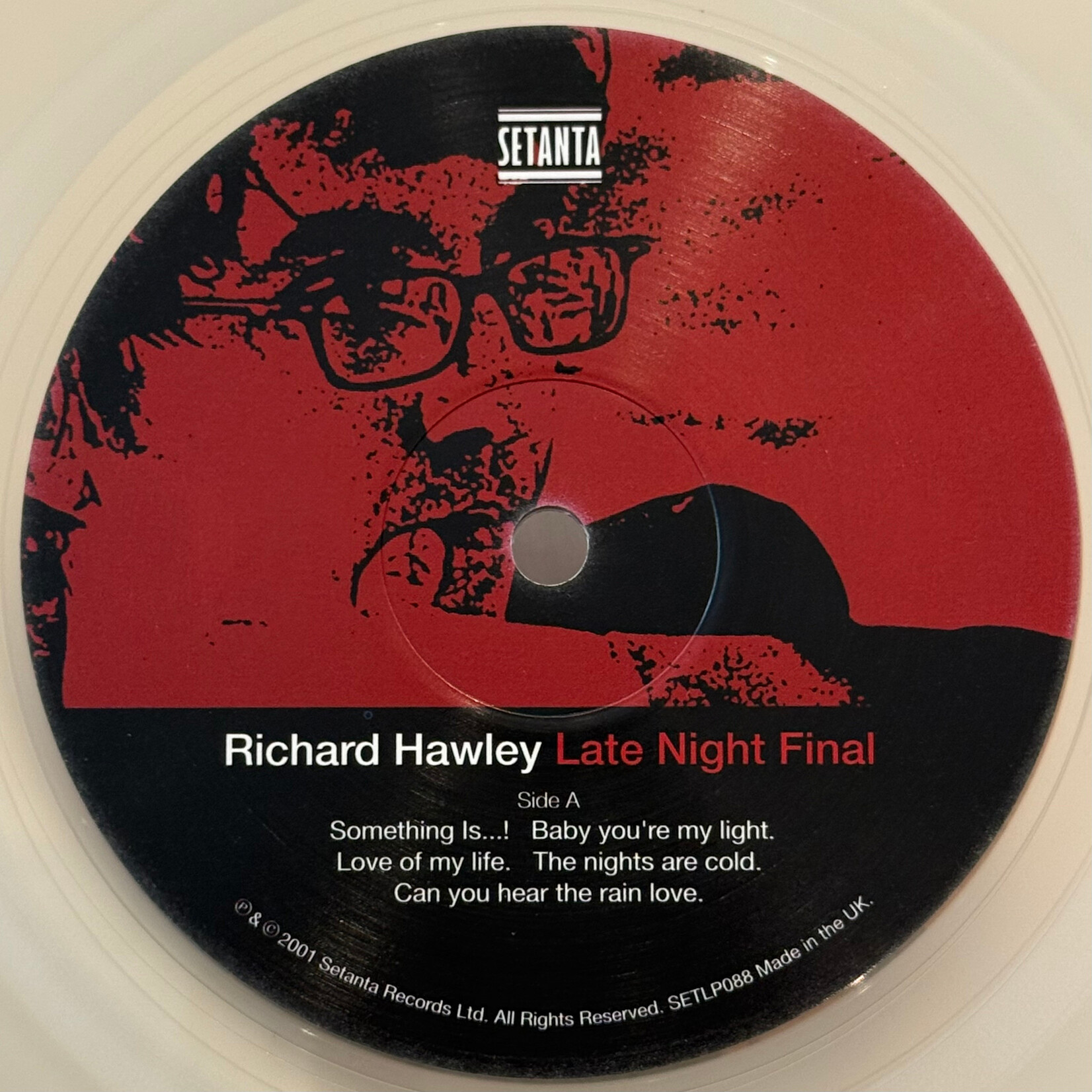 [Kollectible Vinyl] Hawley, Richard: Late Night Final (2019, UK, Clear Vinyl, VG+) [SETANTA]
