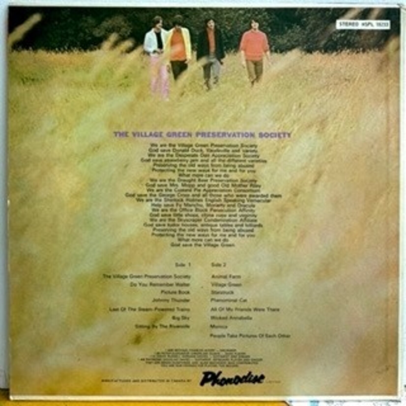 [Nick's Disk Pics] Kinks: Are The Village Green Preservation Society (1968,Canada,VG+/Ex) [PYE]