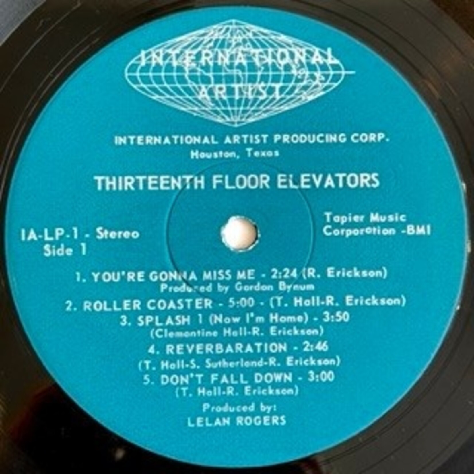 [Nick's Disk Pics] 13th Floor Elevators: The Psychedelic Sounds of... (1967, US, Stereo, VG)[INTERNATIONAL ARTIST]