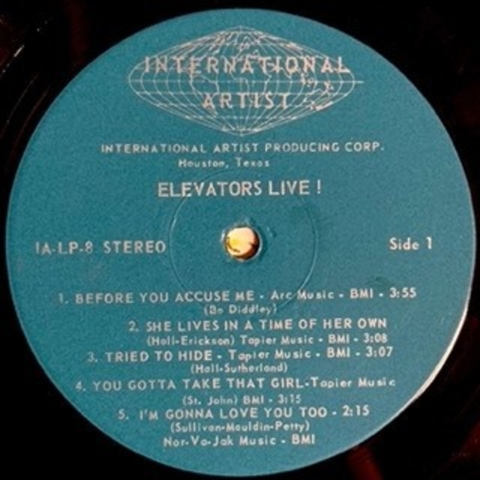 [Nick's Disk Pics] 13th Floor Elevators: Live! (1968,USA, In-Shrink, Ex)[INTERNATIONAL ARTIST]