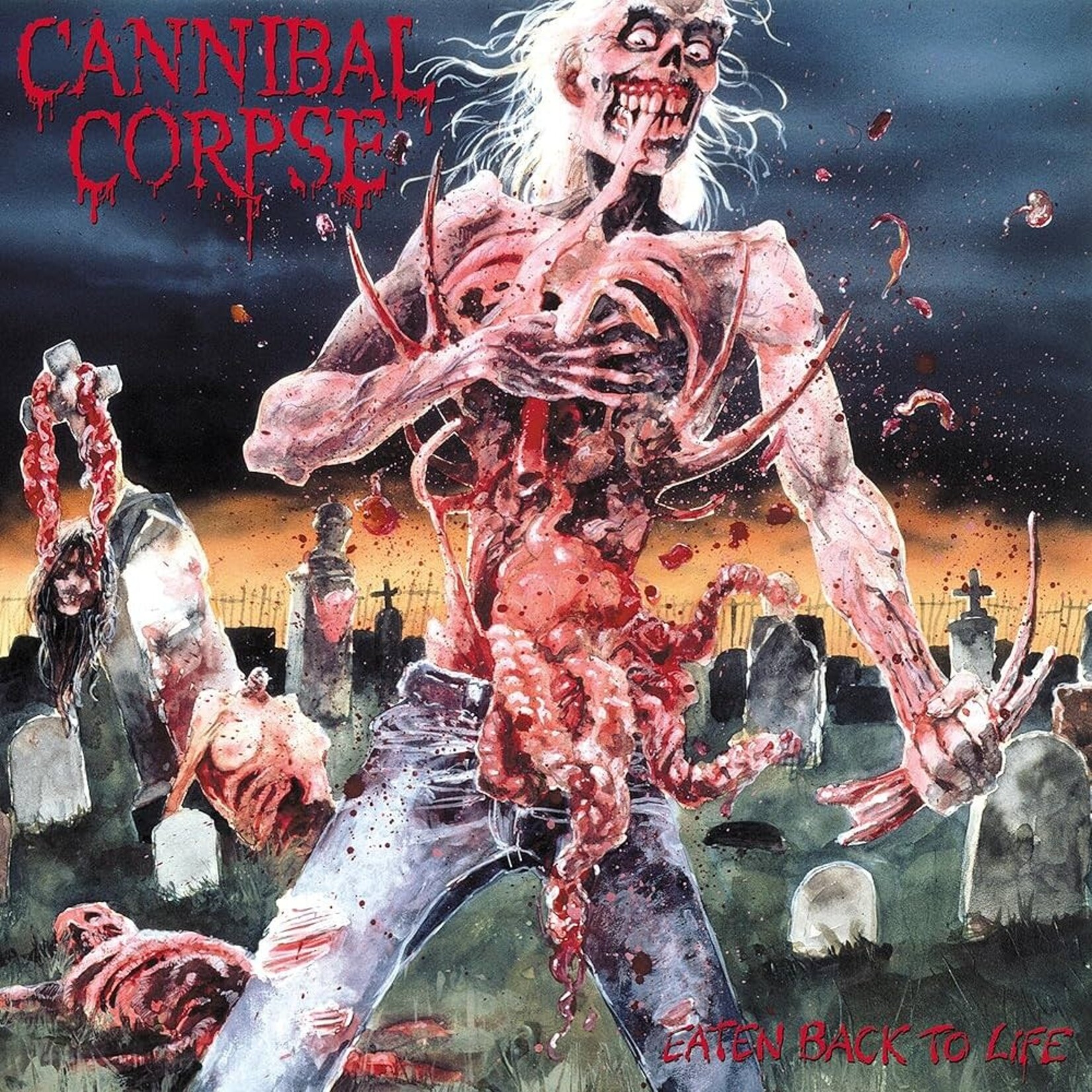 [New Vinyl] Cannibal Corpse: Eaten Back To Life (Blue Smoke Vinyl) [METAL BLADE RECORDS]