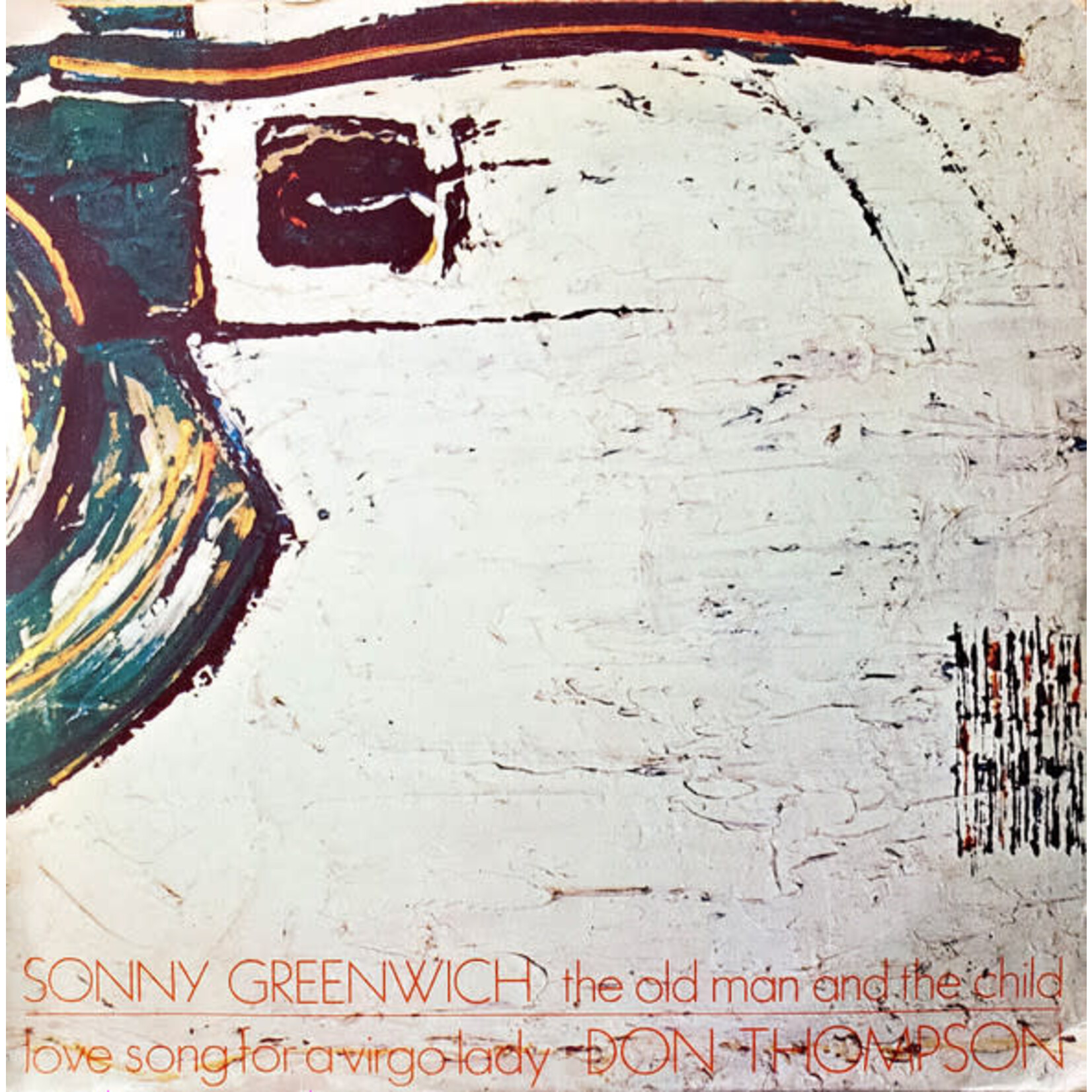 [Kollectible Vinyl] Sonny Greenwich, Don Thompson: The Old Man And The Child / Love Song For A Virgo Lady (1970, Canada, VG+) [SACKVILLE RECORDS]