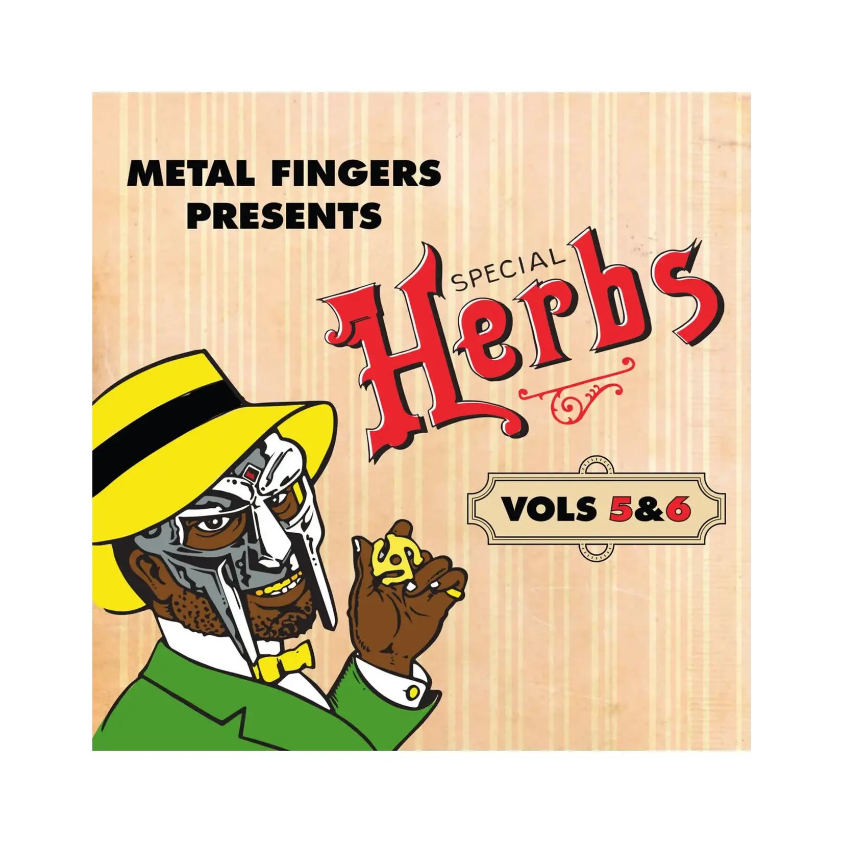 [New Vinyl] MF Doom: Metal Fingers Presents: Special Herbs Vol. 5 & 6 (2LP-apple red vinyl) [RHYMESAYERS]
