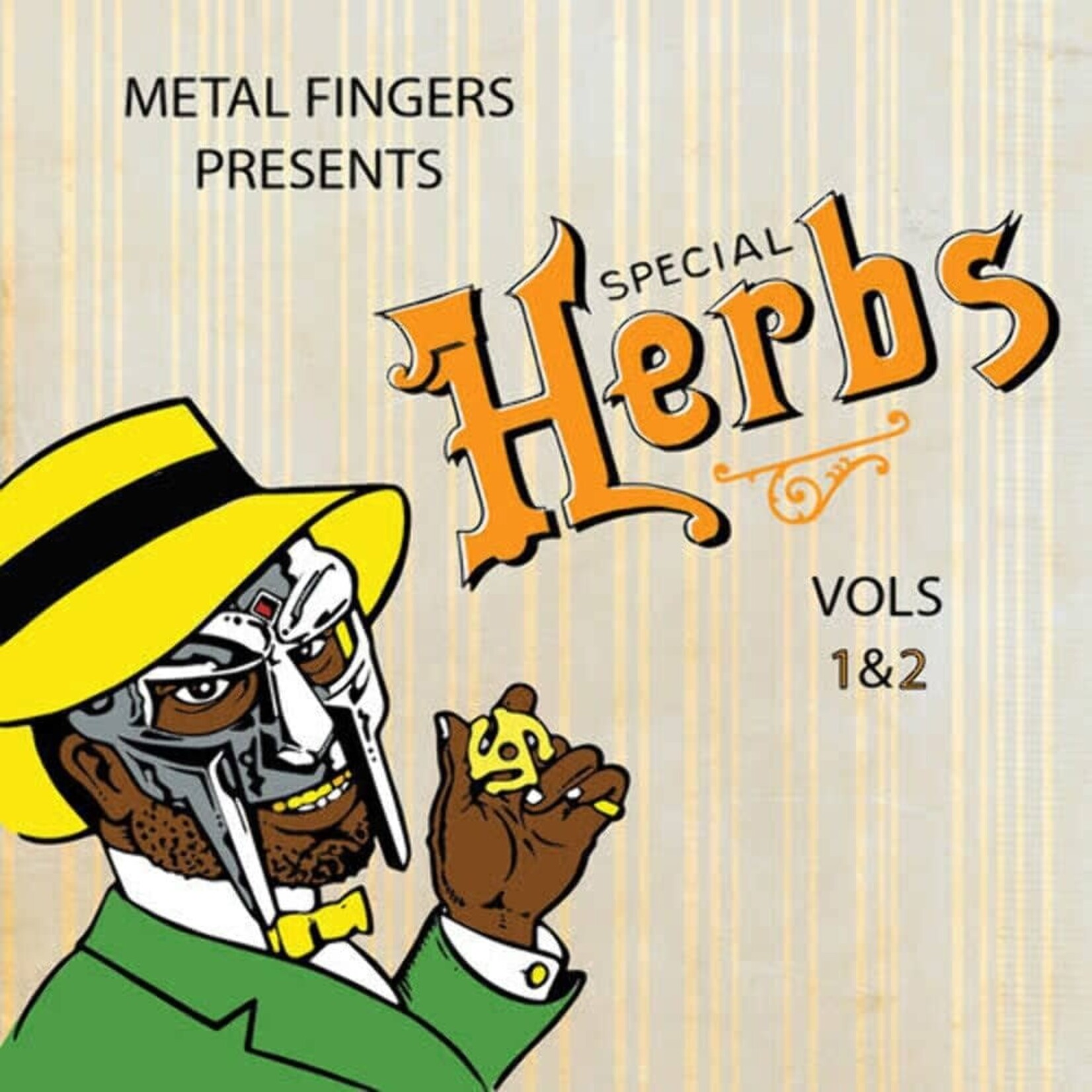 [New Vinyl] MF Doom: Metal Fingers Presents: Special Herbs Vol. 1 & 2 (2LP, Orange Vinyl) [RHYMESAYERS]