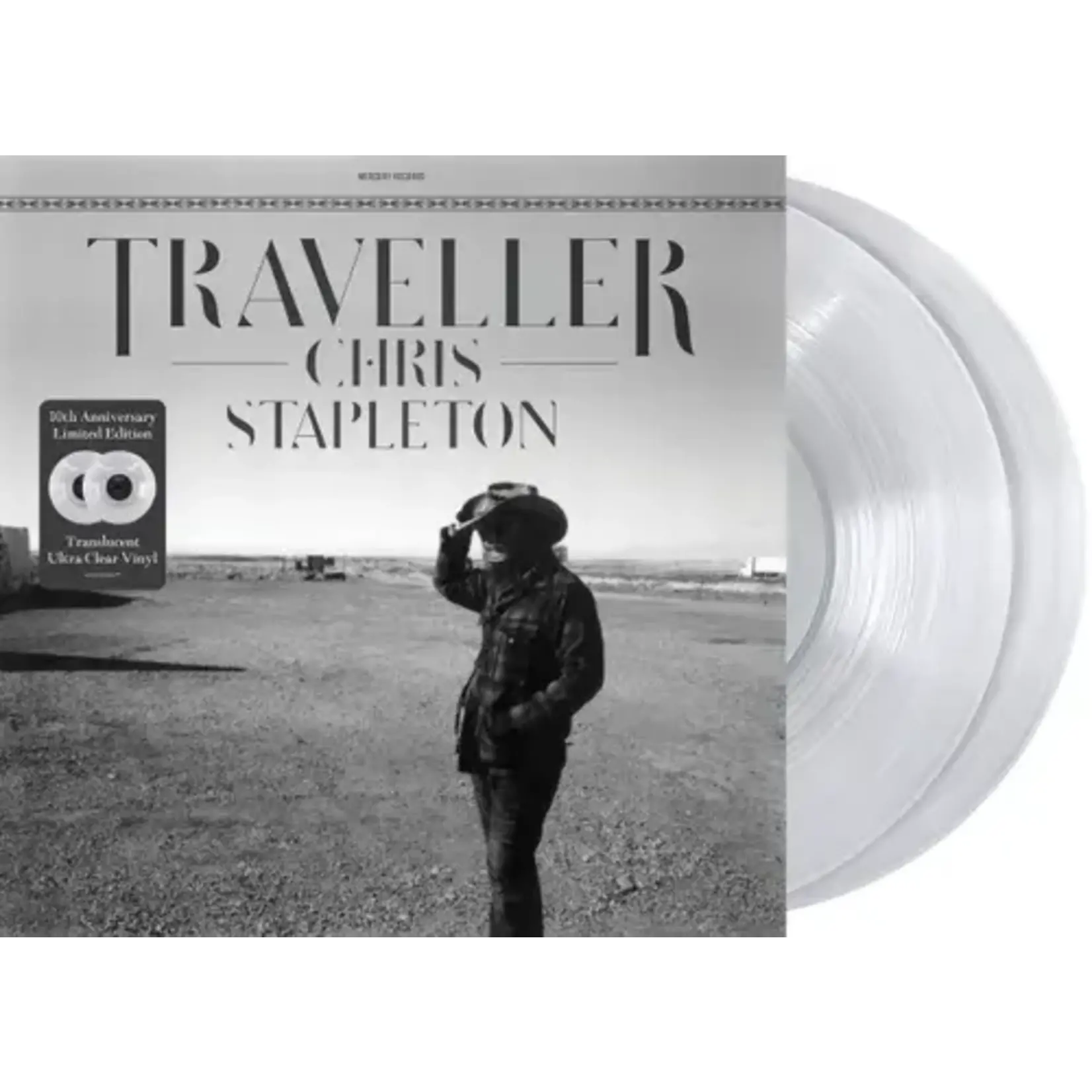 Chris Stapleton - Traveller (2LP, Indie Exclusive, 10th Anniversary, Translucent Ultra Clear Vinyl)