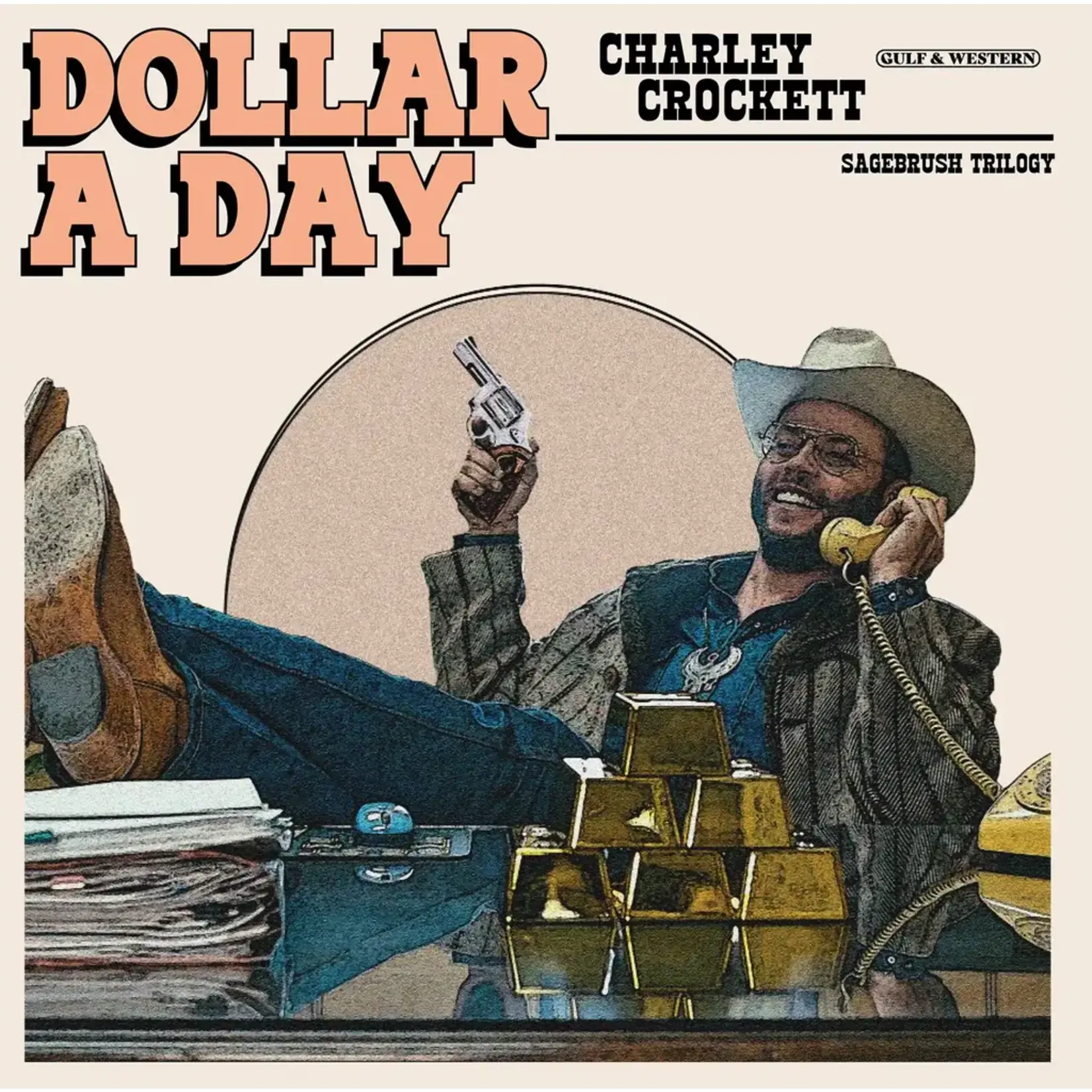 [New Vinyl] Crockett, Charley: Dollar a Day (Indie Exclusive, Pale Blue Vinyl With Alt Cover) [ISLAND]