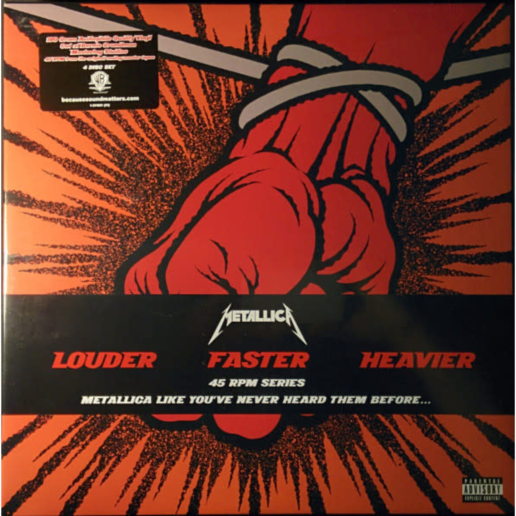 [Kollectibles] Metallica: St.Anger (4LP)((2011, USA, 45rpm, Orange Translucent, NM)[WARNER BROS}