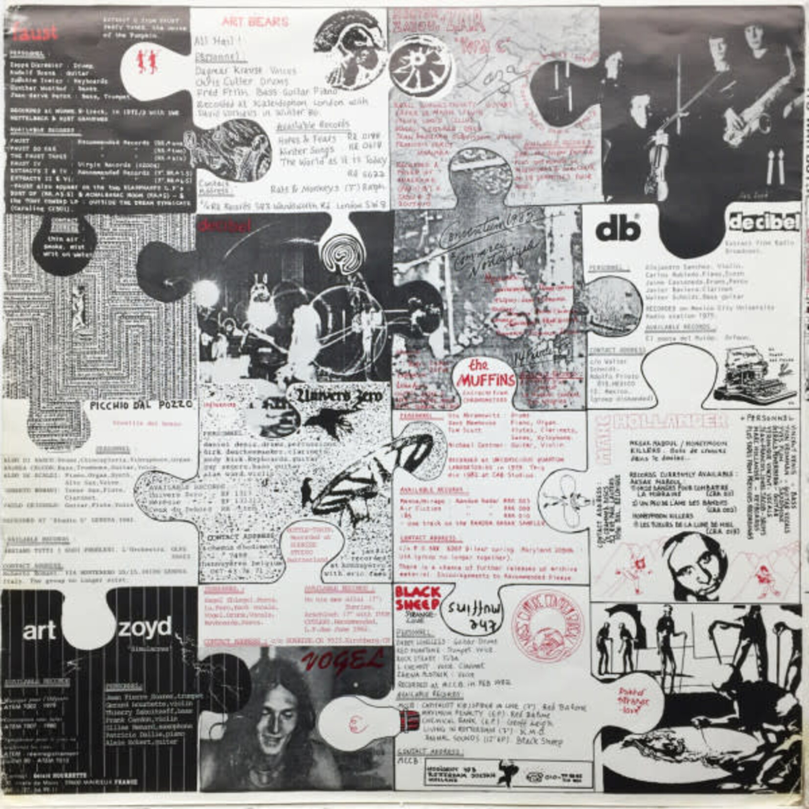 [Kollectibles] Various Artists: Recommended Records Sampler(Ltd. Ed Art Rock Sampler) (1982, UK, Includes Gimmick PVC Sleeve & Insert, VG+)[RECOMMENDED]