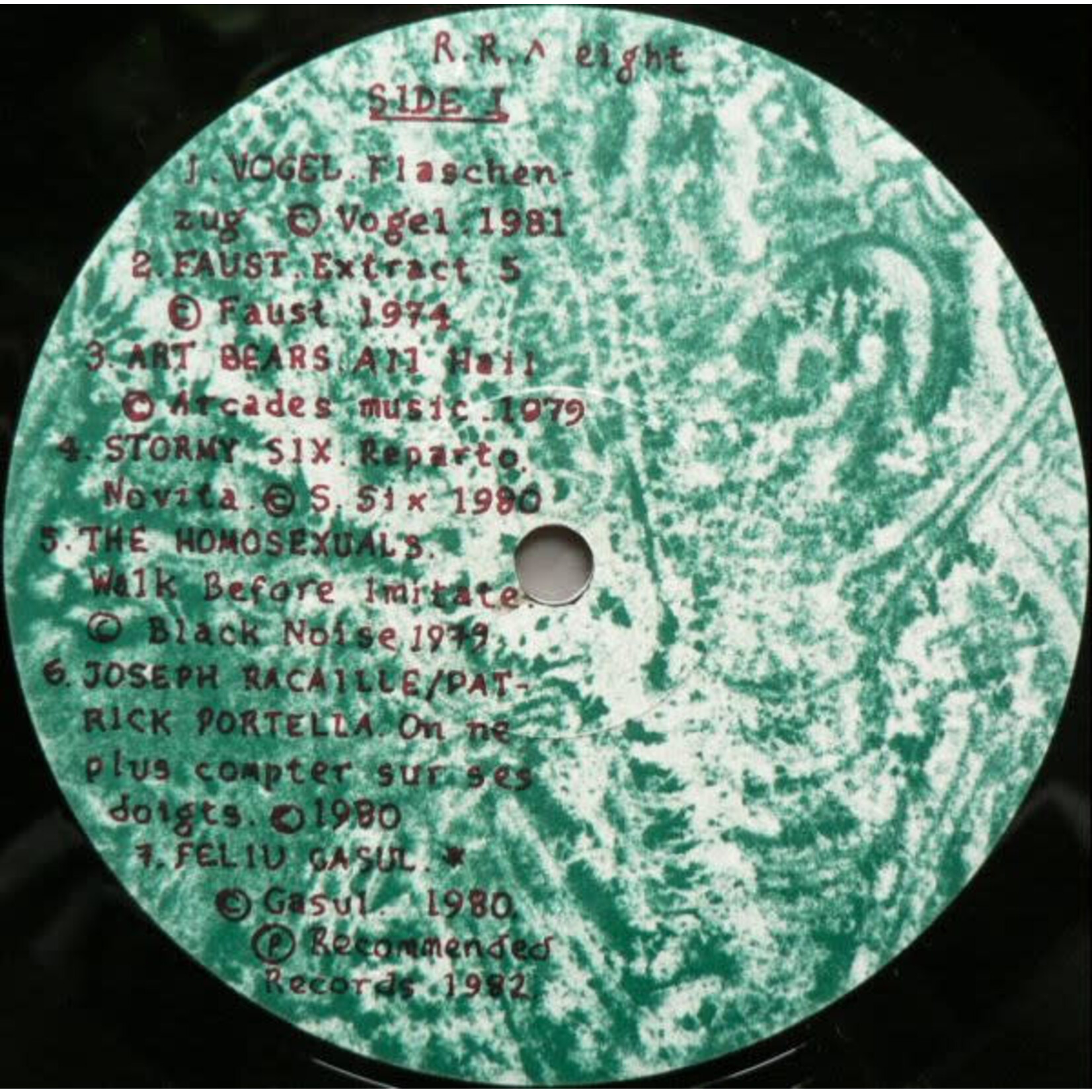 [Kollectibles] Various Artists: Recommended Records Sampler(Ltd. Ed Art Rock Sampler) (1982, UK, Includes Gimmick PVC Sleeve & Insert, VG+)[RECOMMENDED]