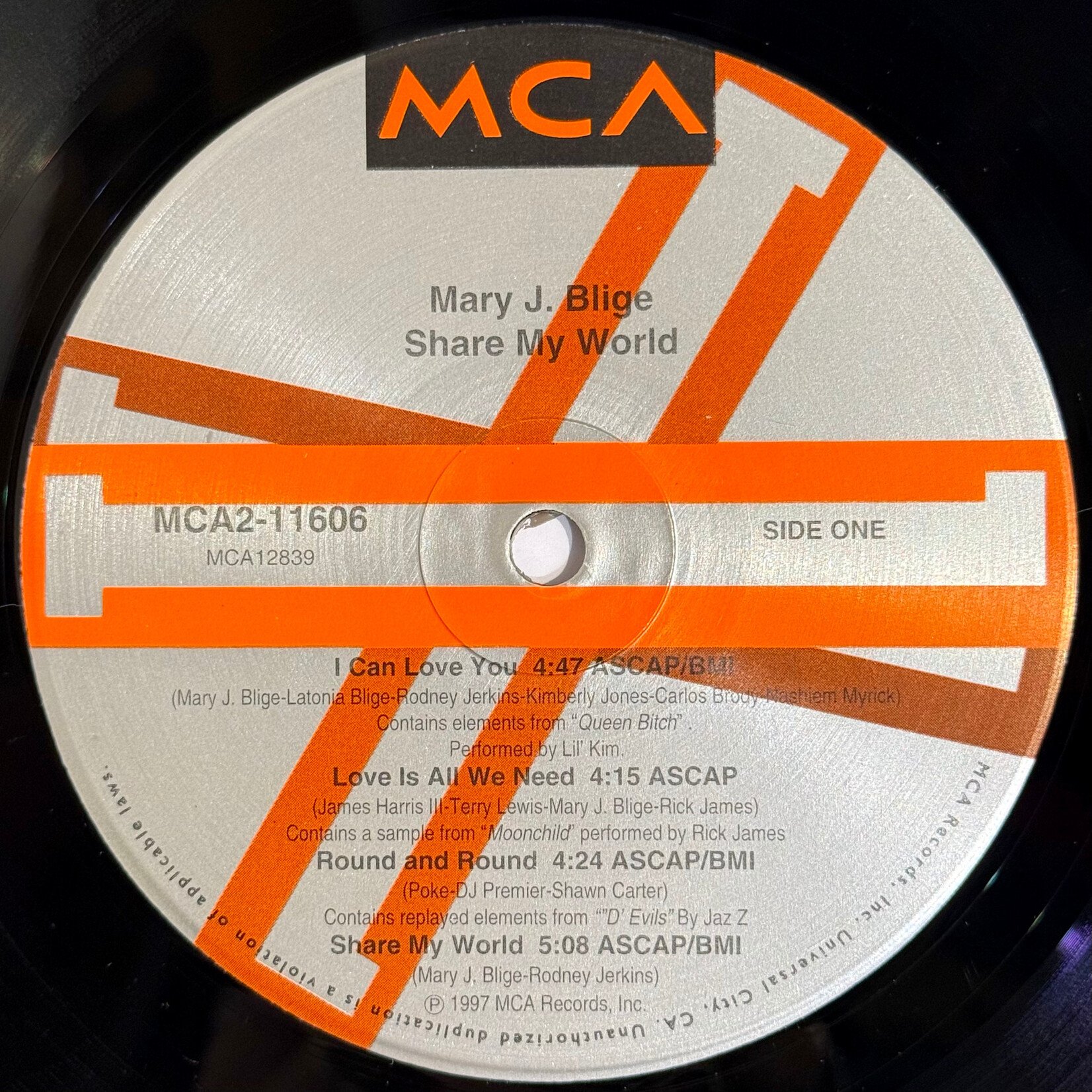 [Nick's Disk Pics] Blige, Mary J.: Share My World [MCA] (1997, USA, VG+)