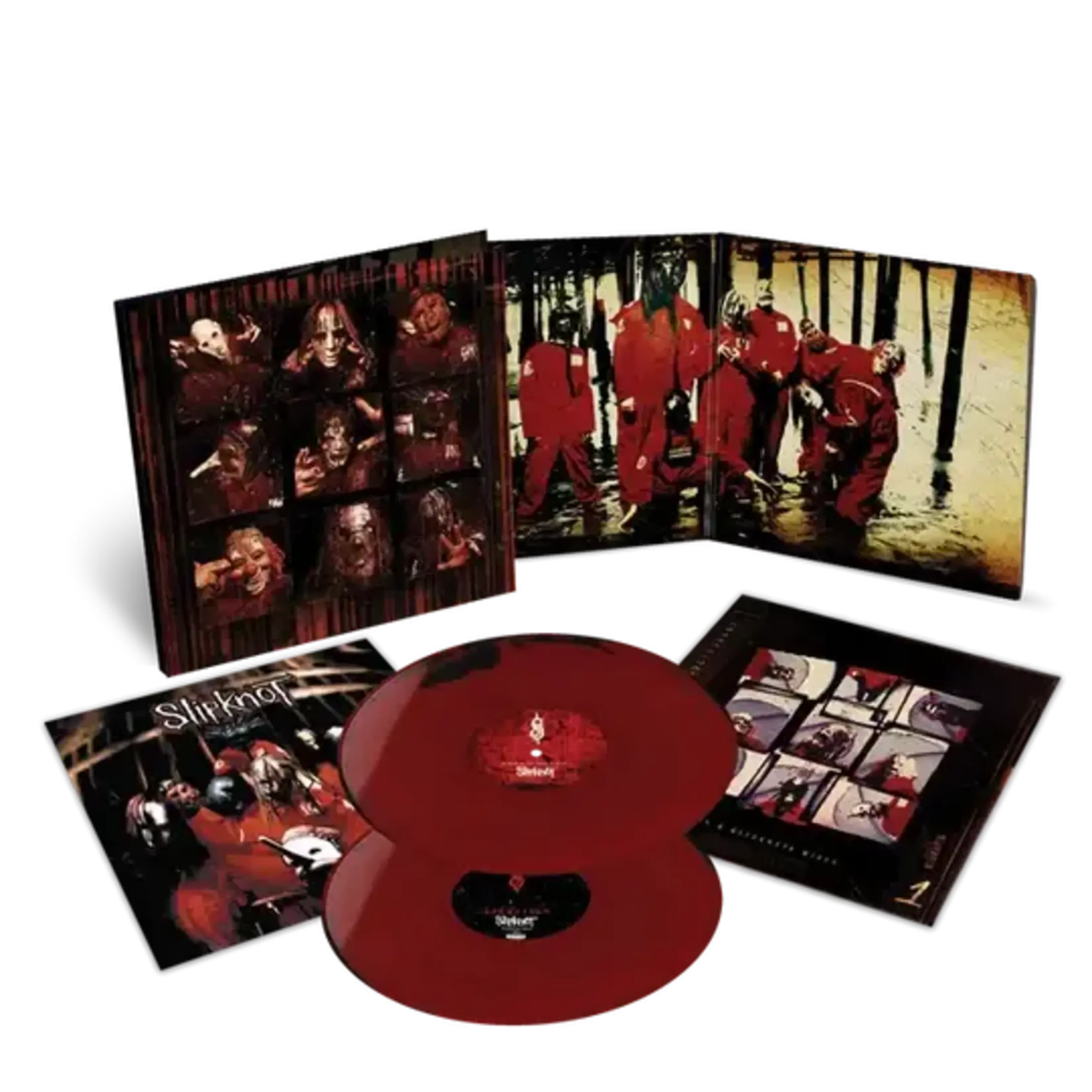 [New] Slipknot: Self-Titled (2LP, Expanded Edition, Indie Exclusive, Black and Red Vinyl) [ROADRUNNER]