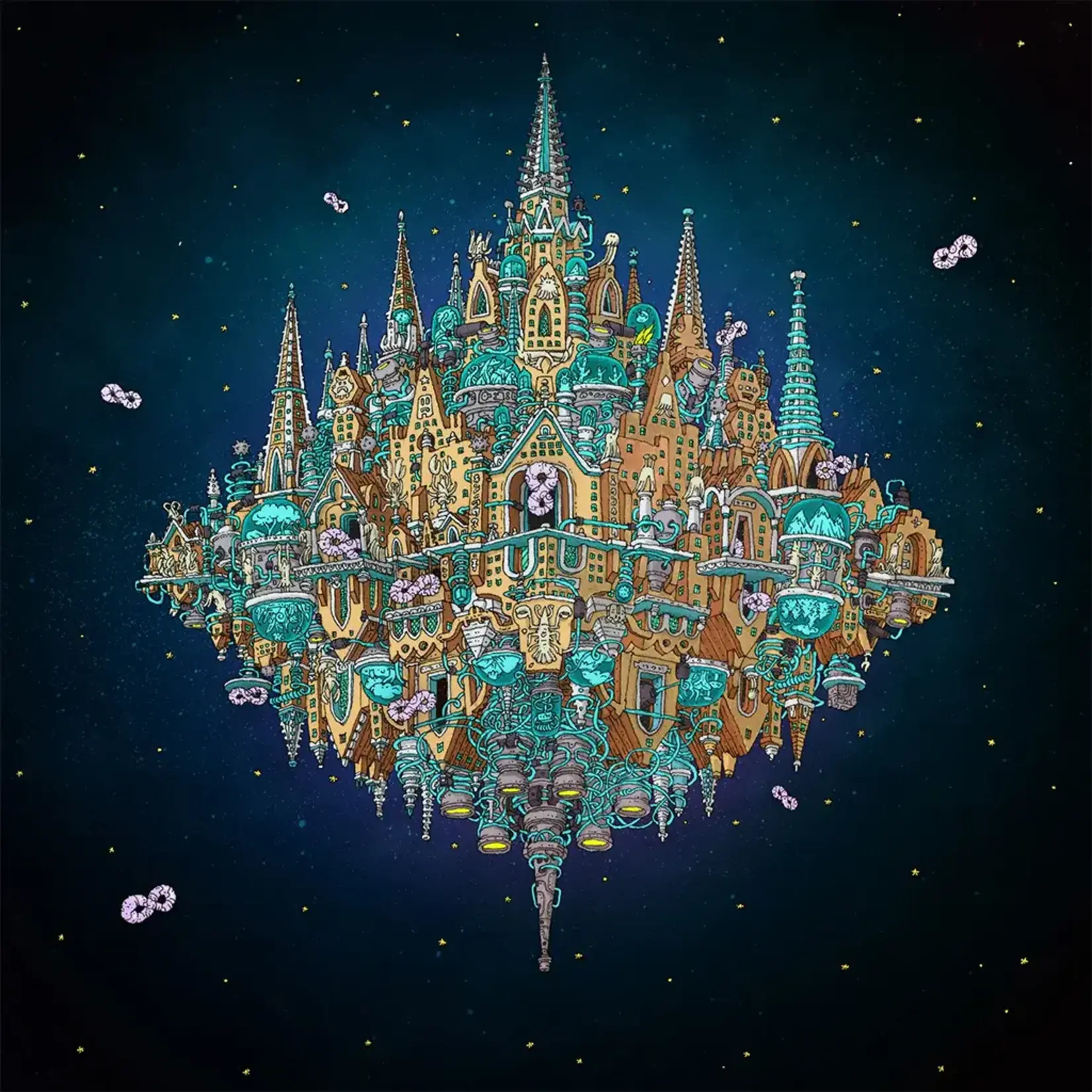 [New Vinyl] Dance Gavin Dance: Pantheon (2LP, Indie Exclusive, Cobalt and Ruby Smush With White Splatter Vinyl) [BMG]