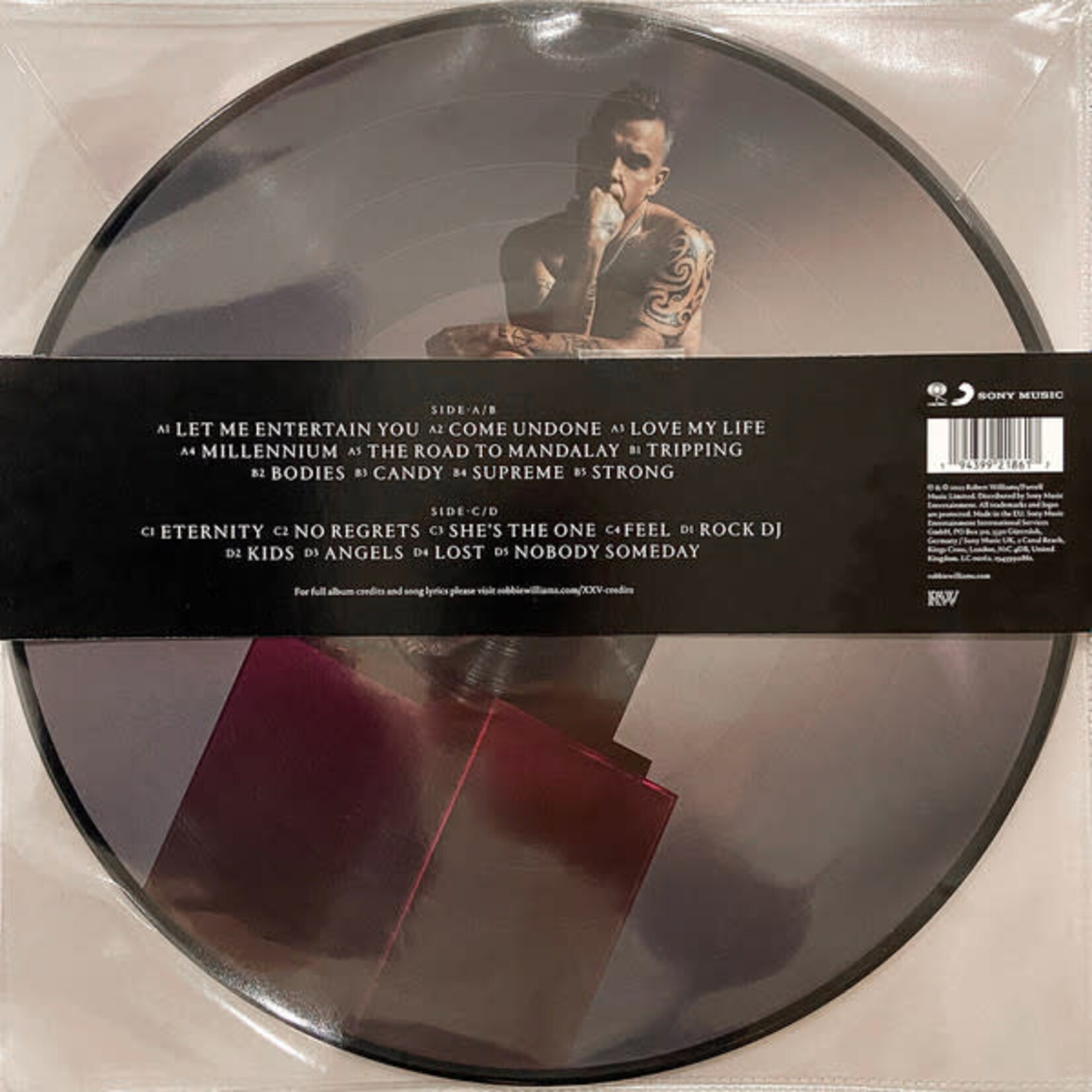 Williams, Robbie:  XXV (Limited Edition, Picture Disk, 2LP, 2022, UK, VG+) [COLUMBIA]