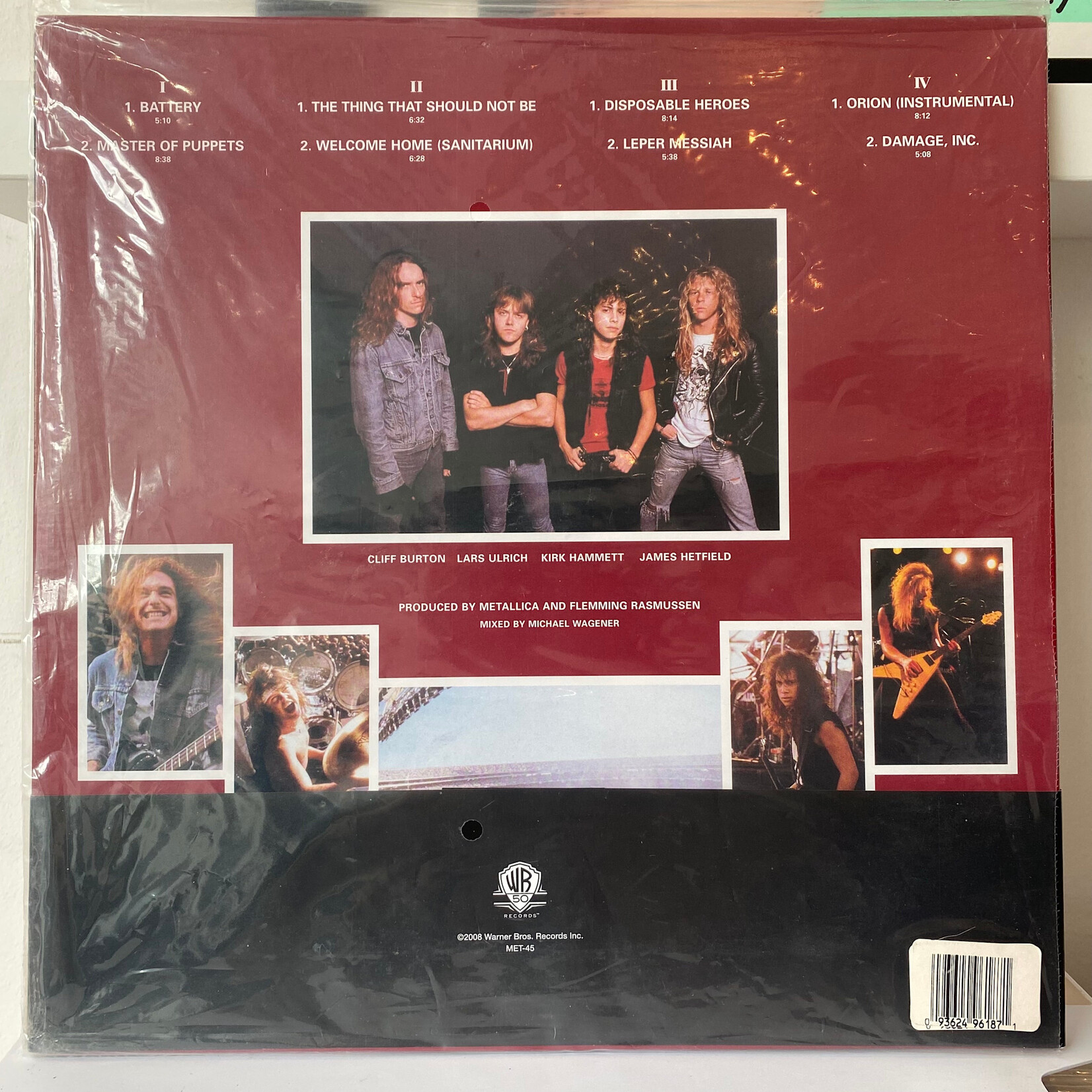 [Nick's Disk Pics] Metallica: Master Of Puppets (2LP)(2008, USA, 45rpm, Half-Speed Mastered, Purple Wax, NM) [WARNER BROS]
