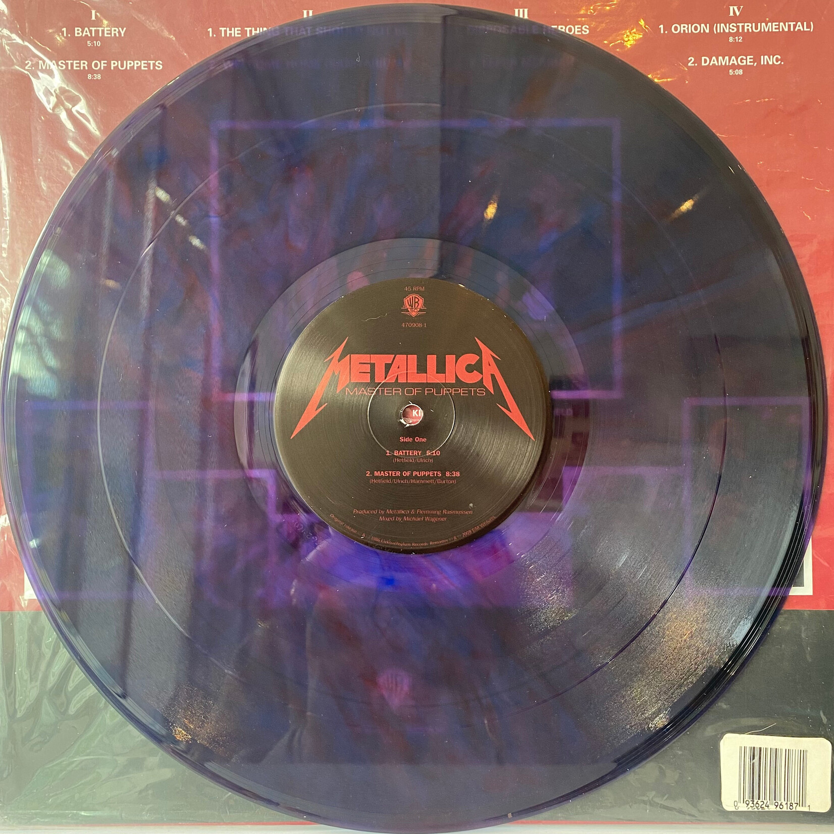 [Nick's Disk Pics] Metallica: Master Of Puppets (2LP)(2008, USA, 45rpm, Half-Speed Mastered, Purple Wax, NM) [WARNER BROS]
