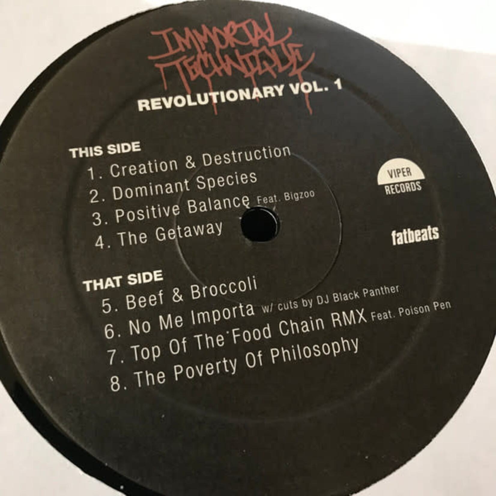 [Kollectible Vinyl] Immortal Technique: Revolutionary Vol. 1 (2015, USA, Sealed) [VIPER]