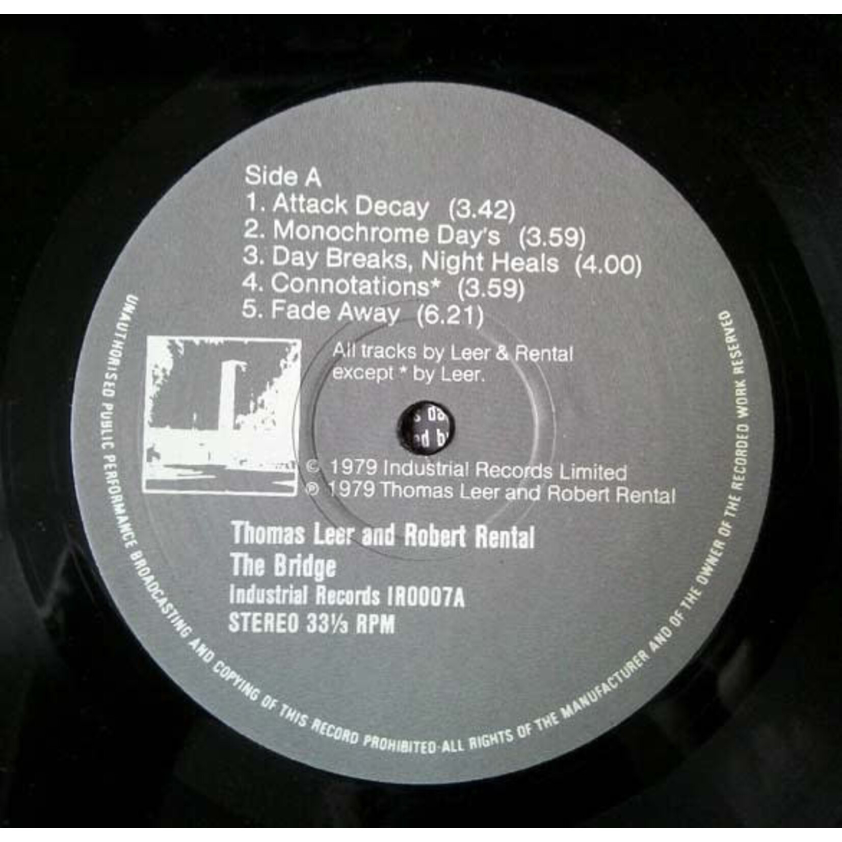 [Kollectibles] Thomas Leer & Robert Rental - The Bridge (1979, UK, NM) [INDUSTRIAL]