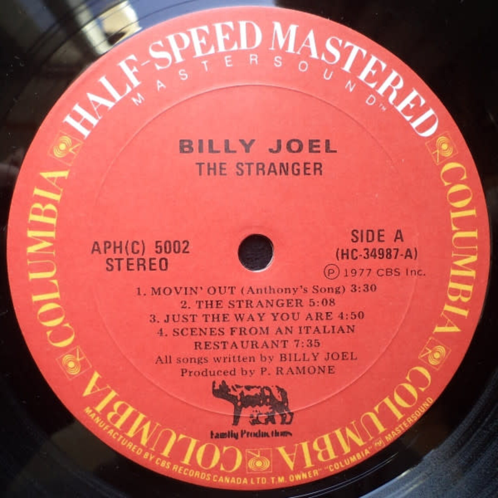 [Kollectibles] Billy Joel: The Stranger [COLUMBIA] (1980, Canada, EX)