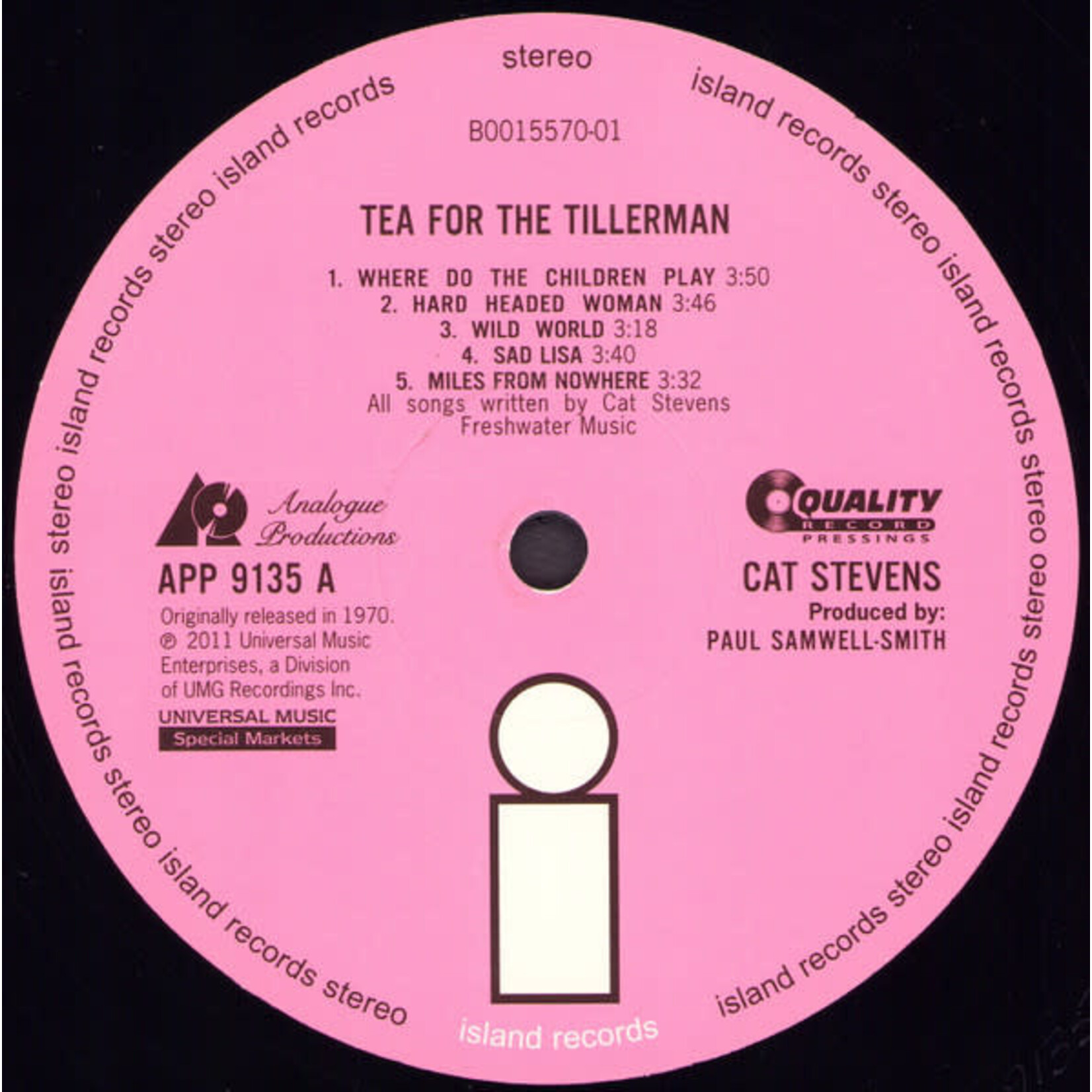 [Kollectibles] Stevens, Cat: Tea for the Tillerman (2011, USA, Ex) [QUALITY]